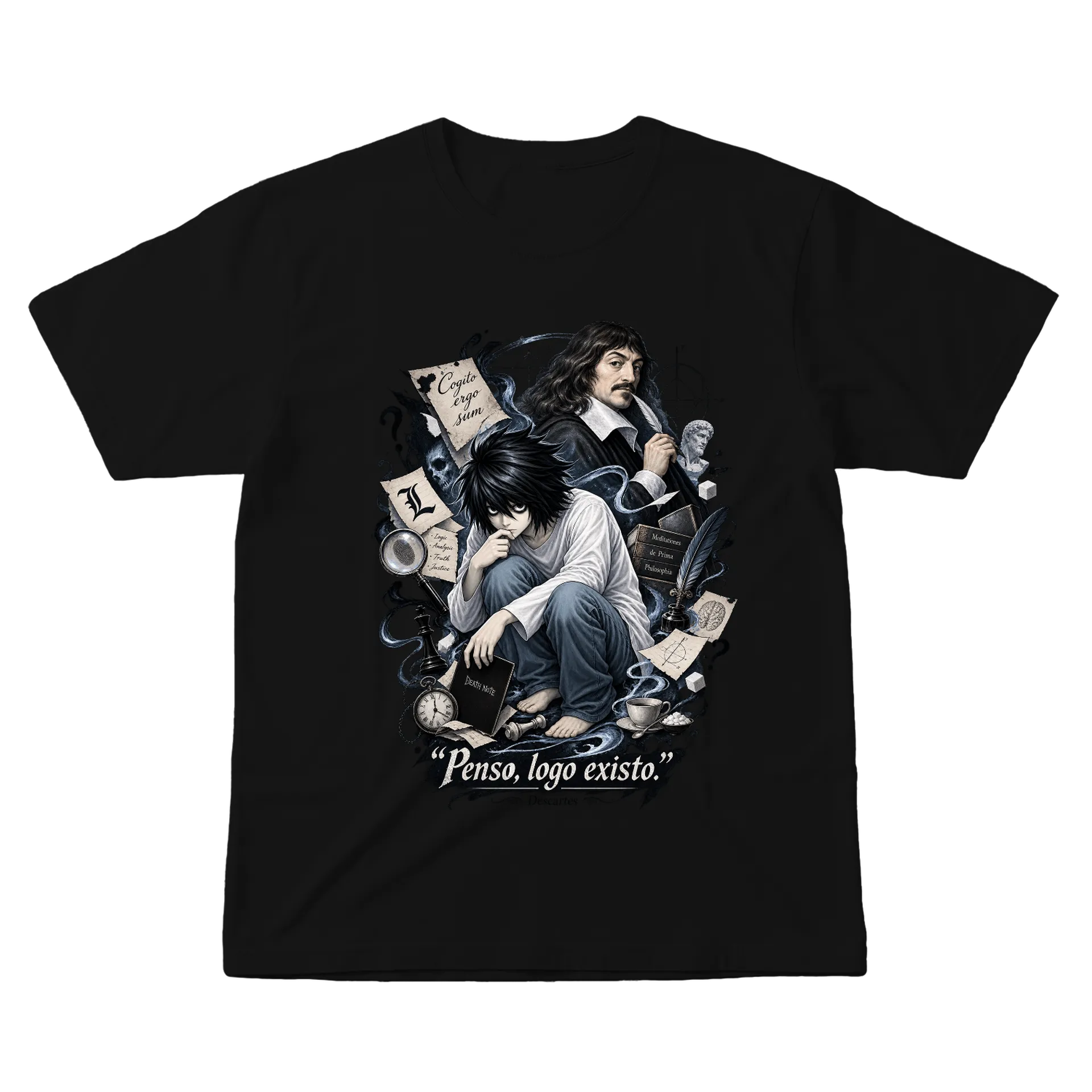 Camiseta L e Descartes  de Lpandoca — imagem 1 de 6