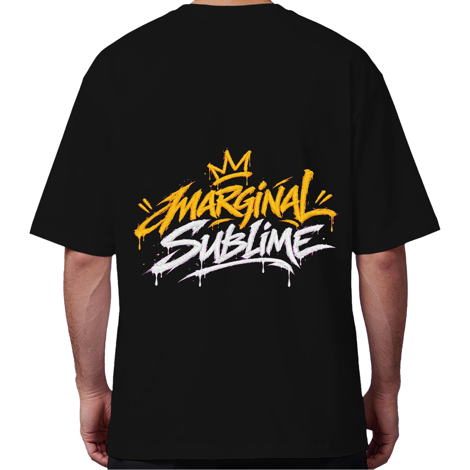 Camiseta Oversized Marginal Sublime Estampa Tipográfica - Imagem 6