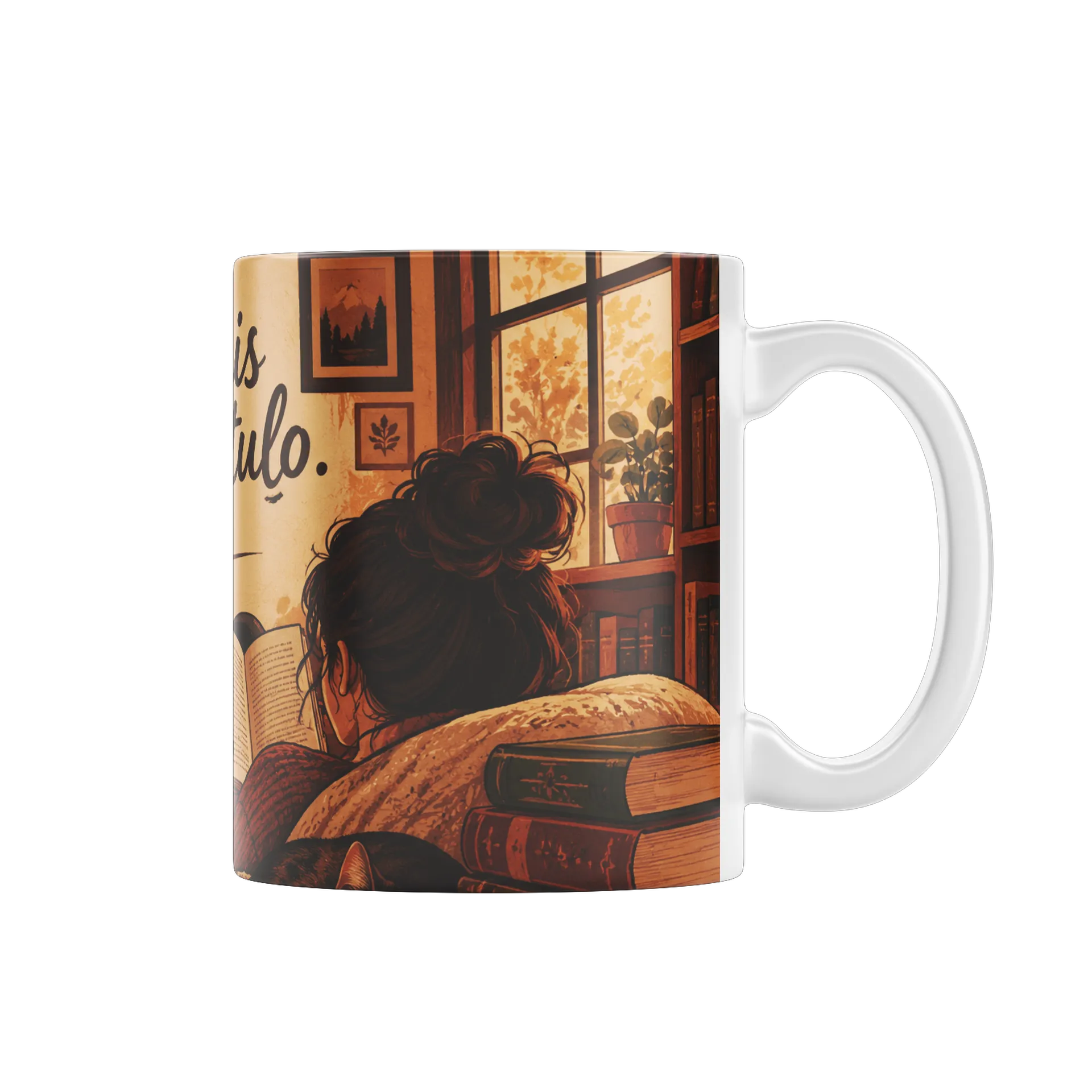 Caneca Frase Só Mais um Capítulo Livros 325ml - Imagem 2