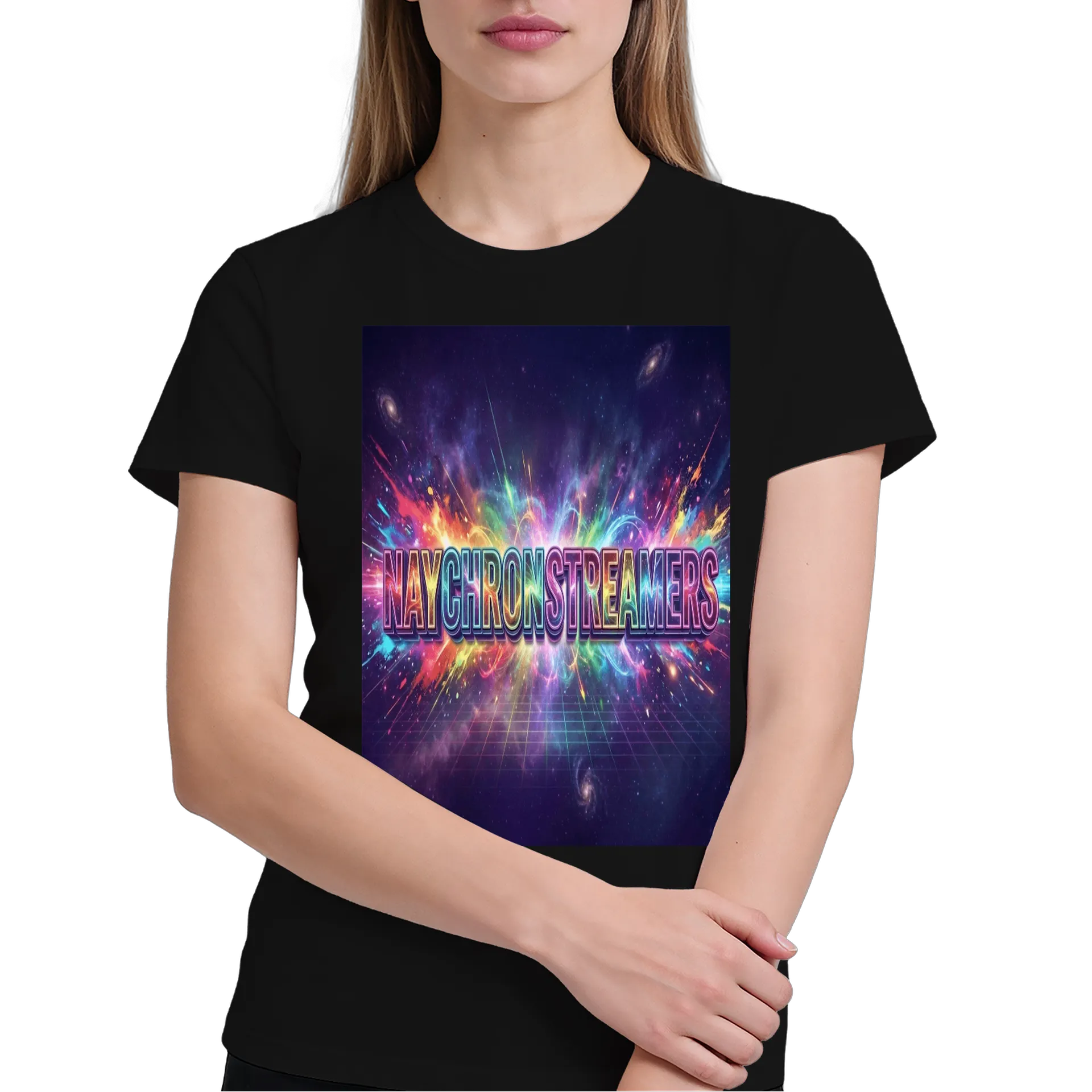 Camiseta Estampa Tipográfica Naychron Streamers Galáxia - Imagem 3
