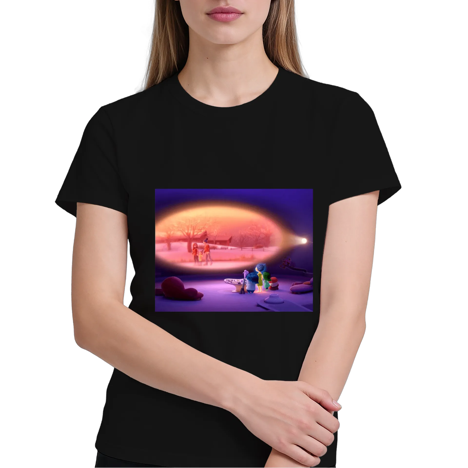 Camiseta Estampa Emoções Personagens 100% Algodão - Imagem 4