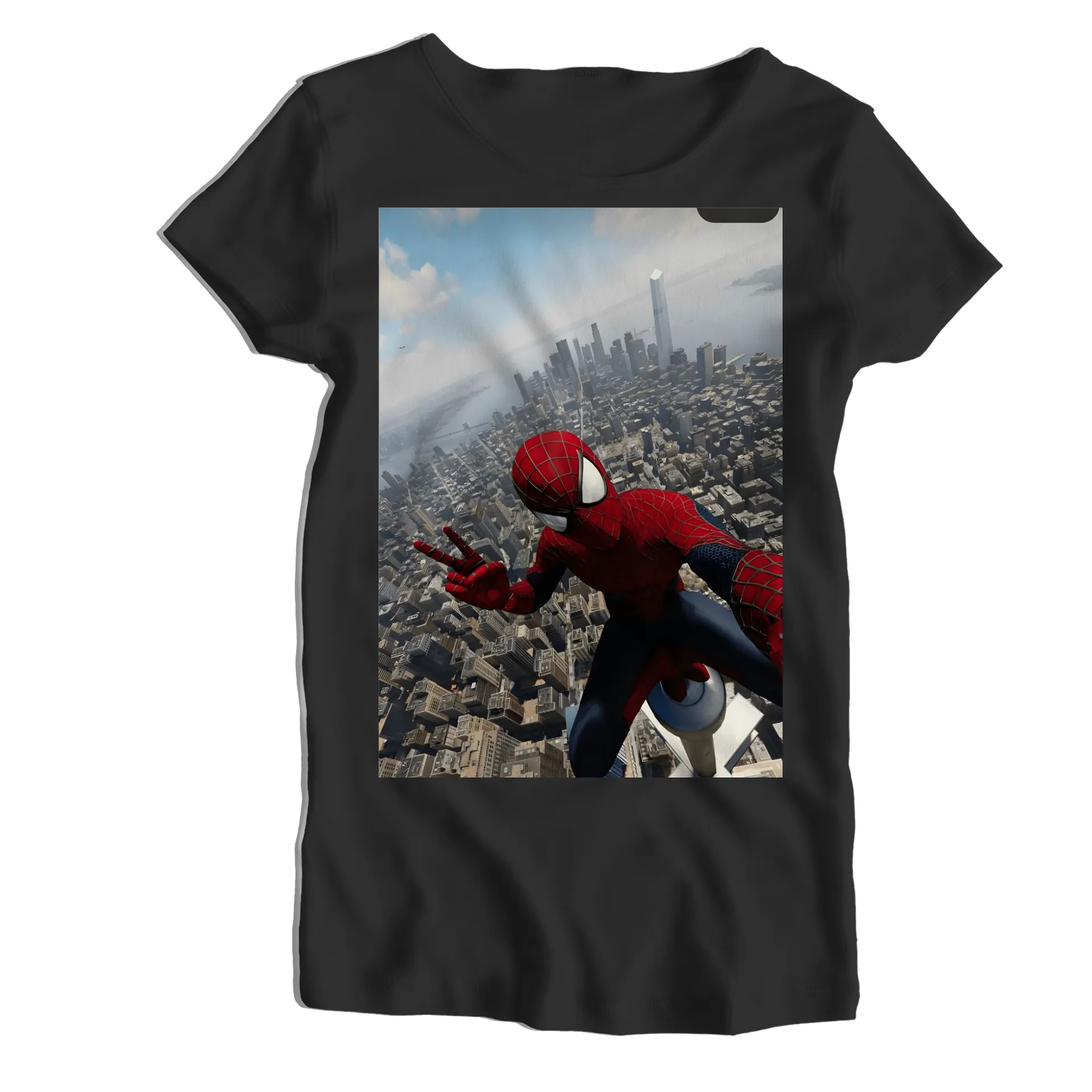 Camiseta Babylook Estampa Homem aranha - Imagem 1