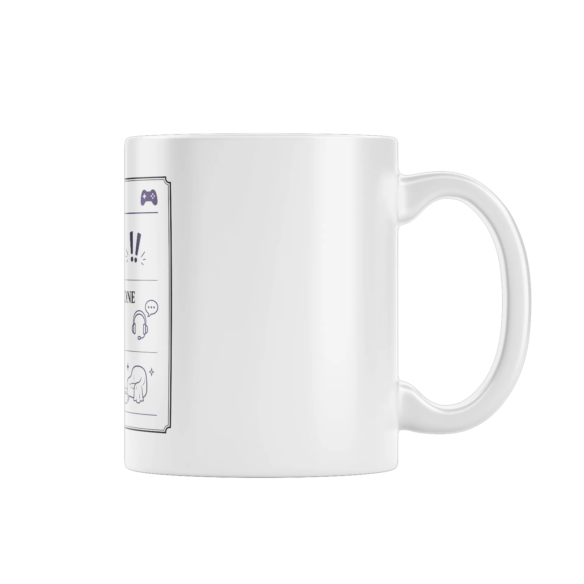 Caneca Porcelana Caps dos Tchês Estampa Texto 325ml - Imagem 1