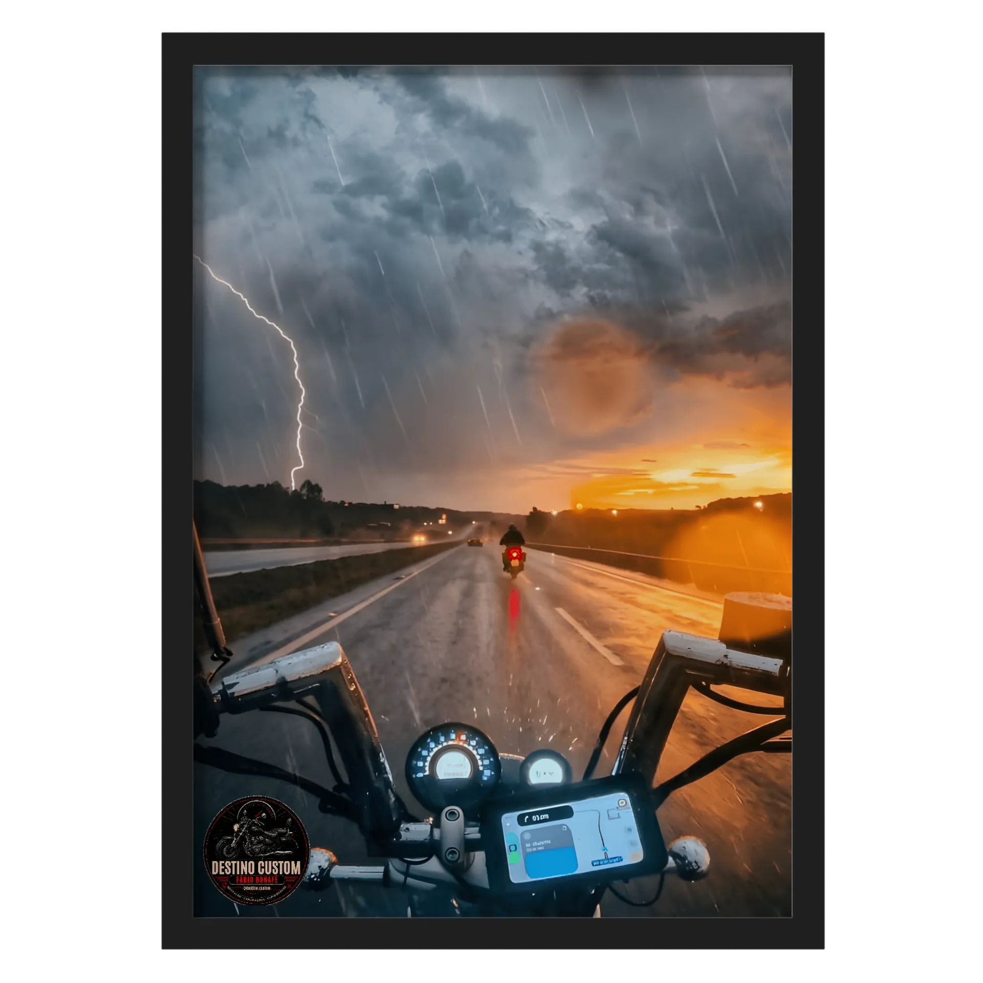 Quadro forças da natureza Com Vidro - Imagem 1