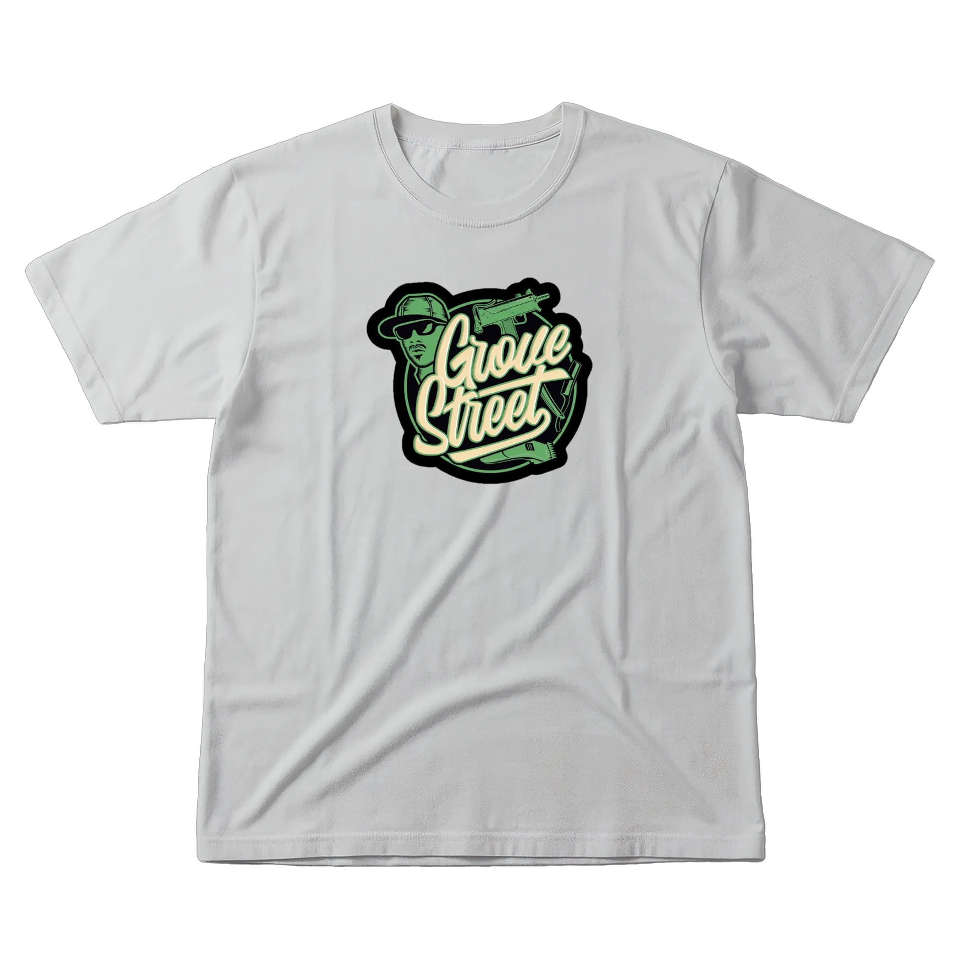 Camiseta Estampa Graffiti Grove Street 100% Algodão - Imagem 1