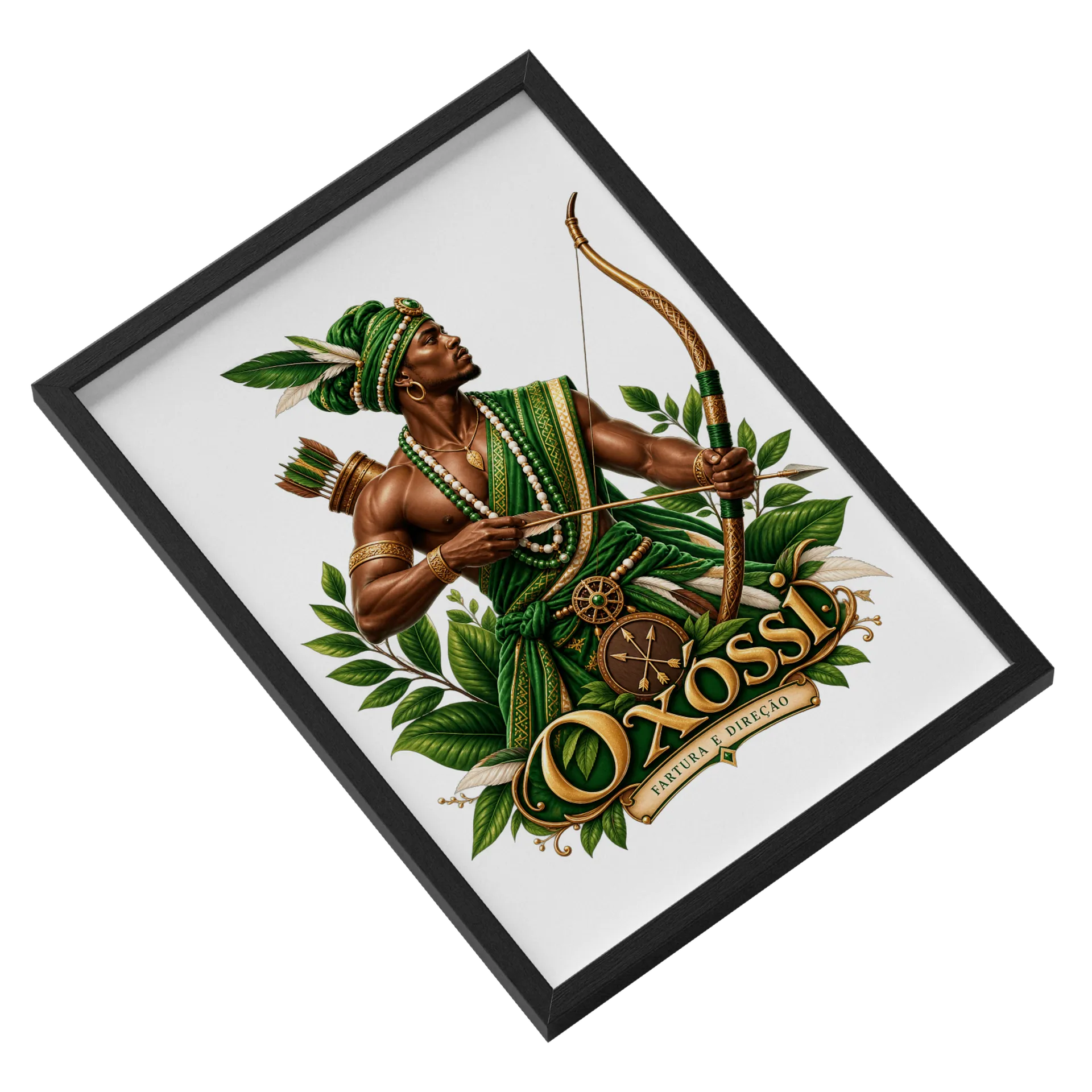 Quadro Oxóssi Com Vidro - Imagem 2