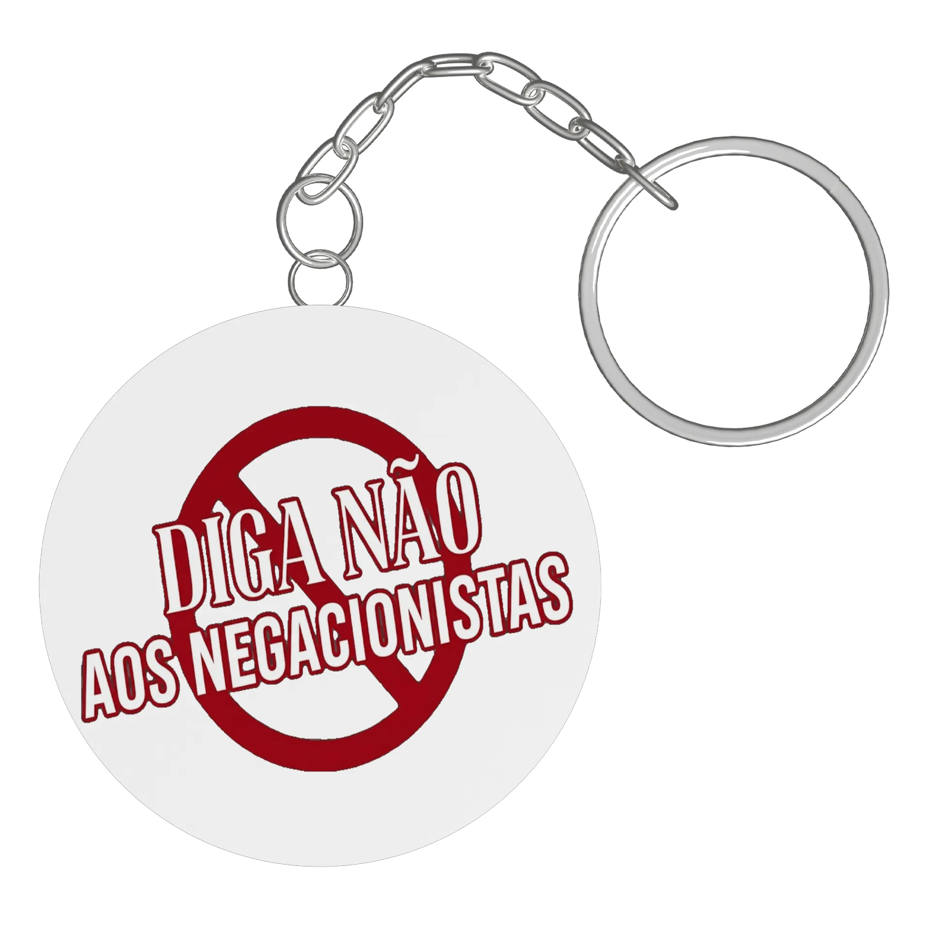 Chaveiro personalizado - não aos negacionistas - Imagem 3