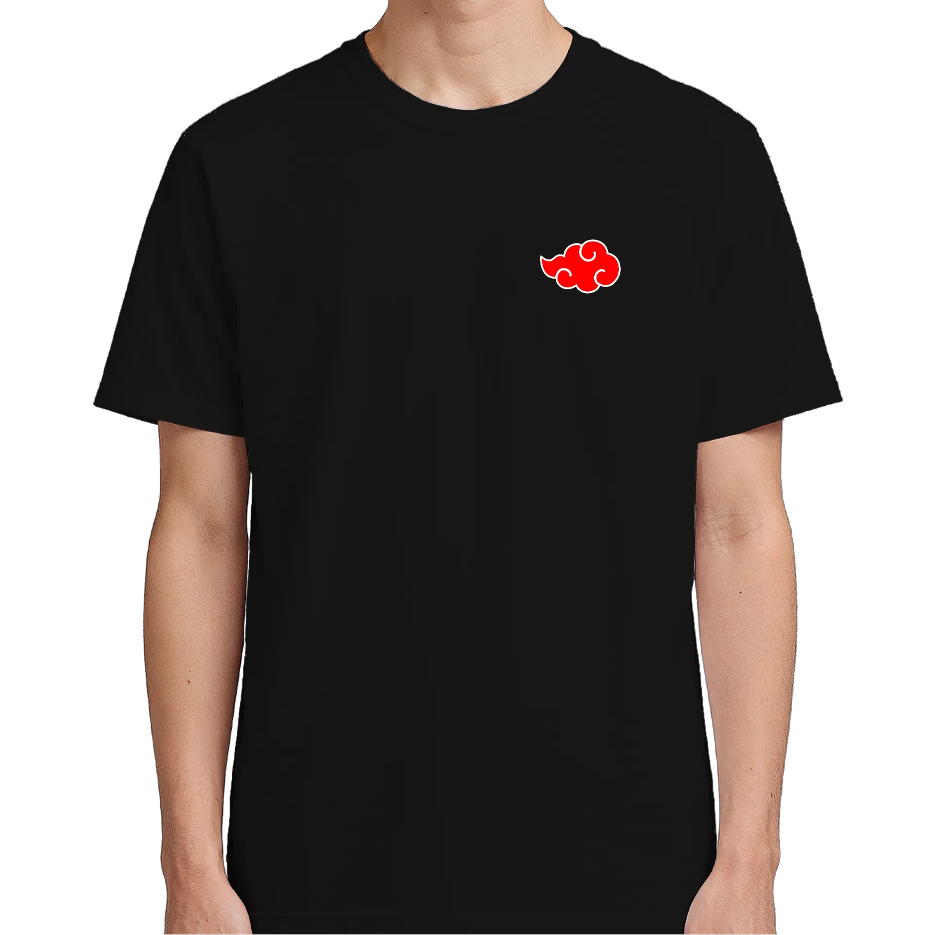 Camiseta Akatsuki University Estampa Vermelha 100% Algodão - Imagem 5