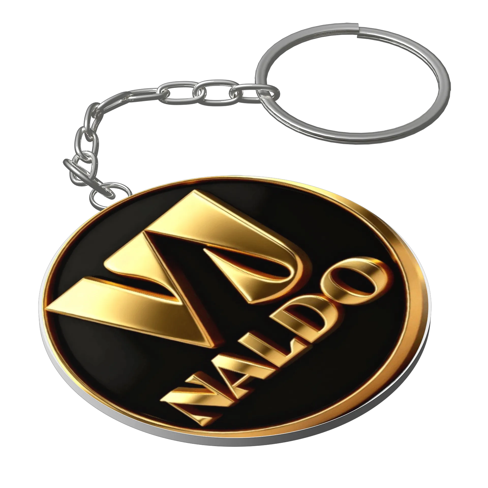 Chaveiro MDF Logotipo Ouro 3D Garimpado de vjnaldo — imagem 1 de 3