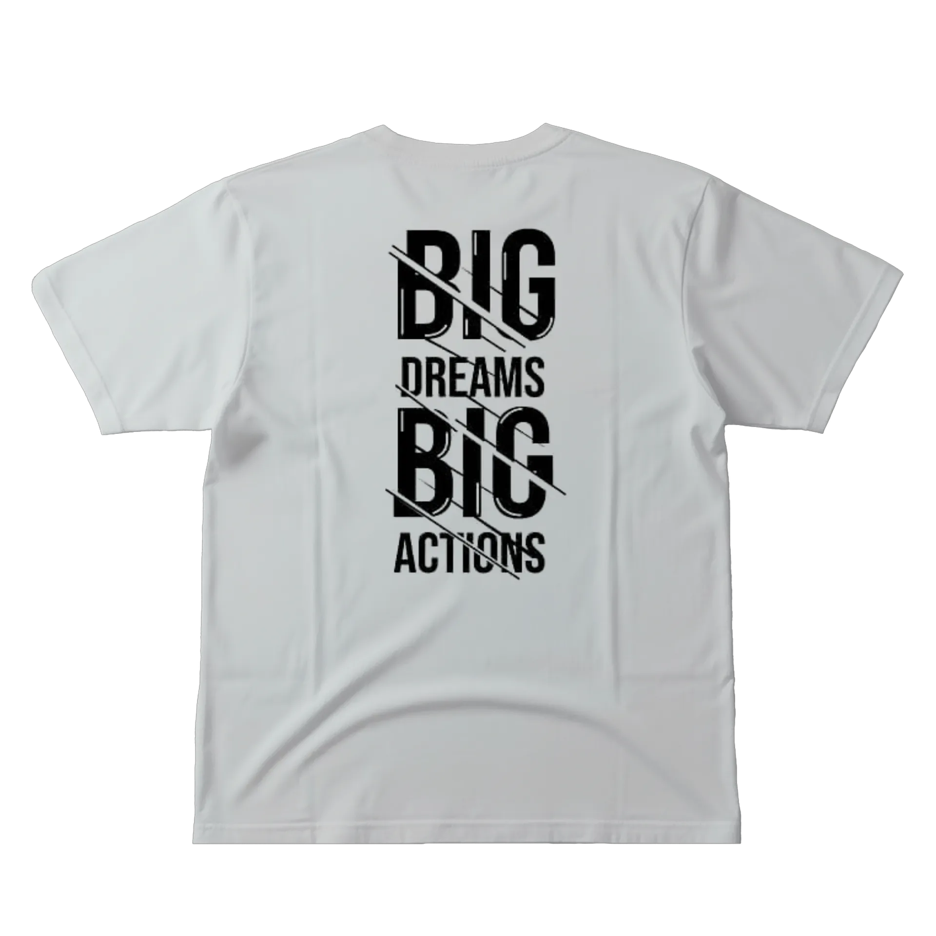 Camiseta Estampa Tipográfica Big Dreams 100% Algodão - Imagem 3