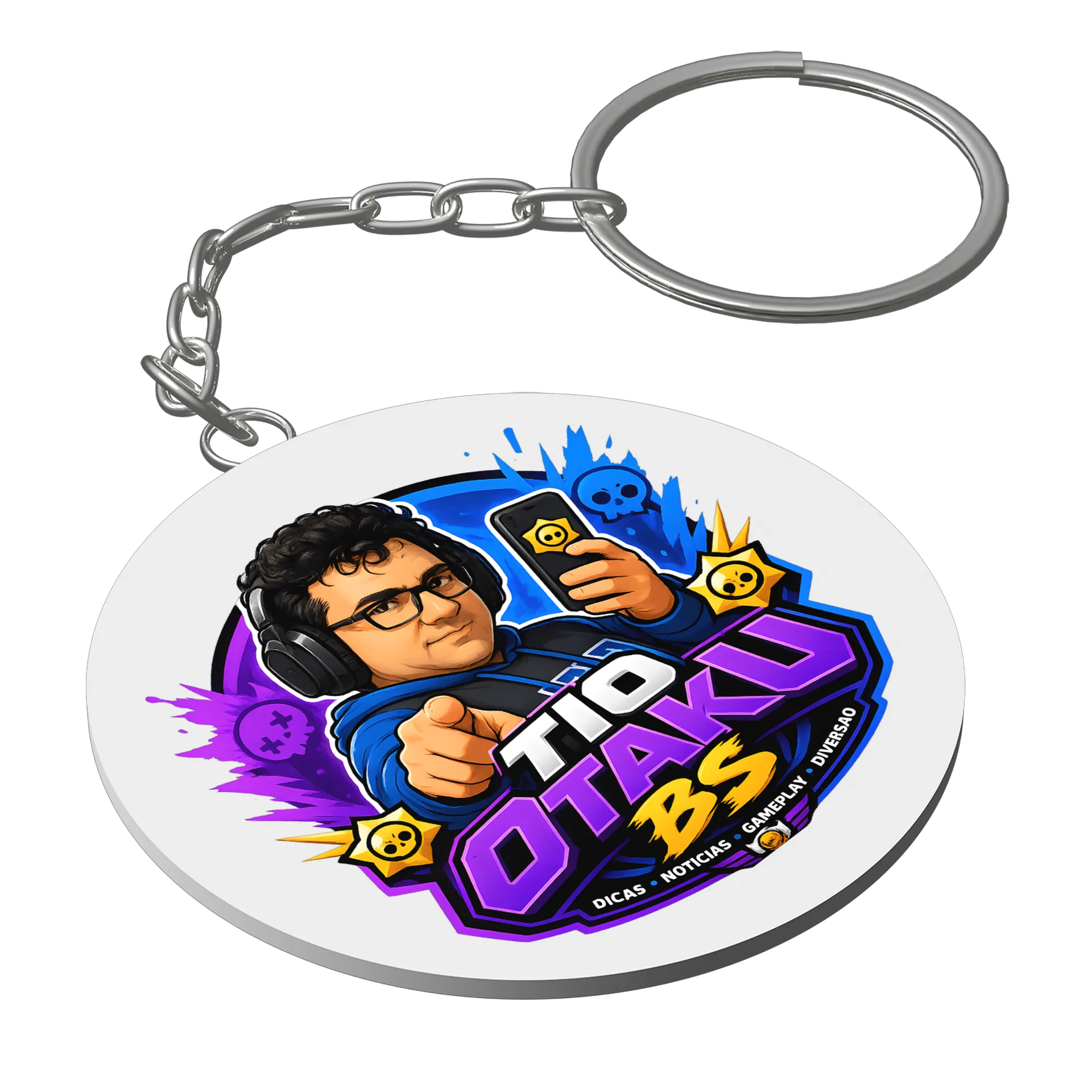 Chaveiro Tio Otaku BS de TioOtakuBS — imagem 1 de 3