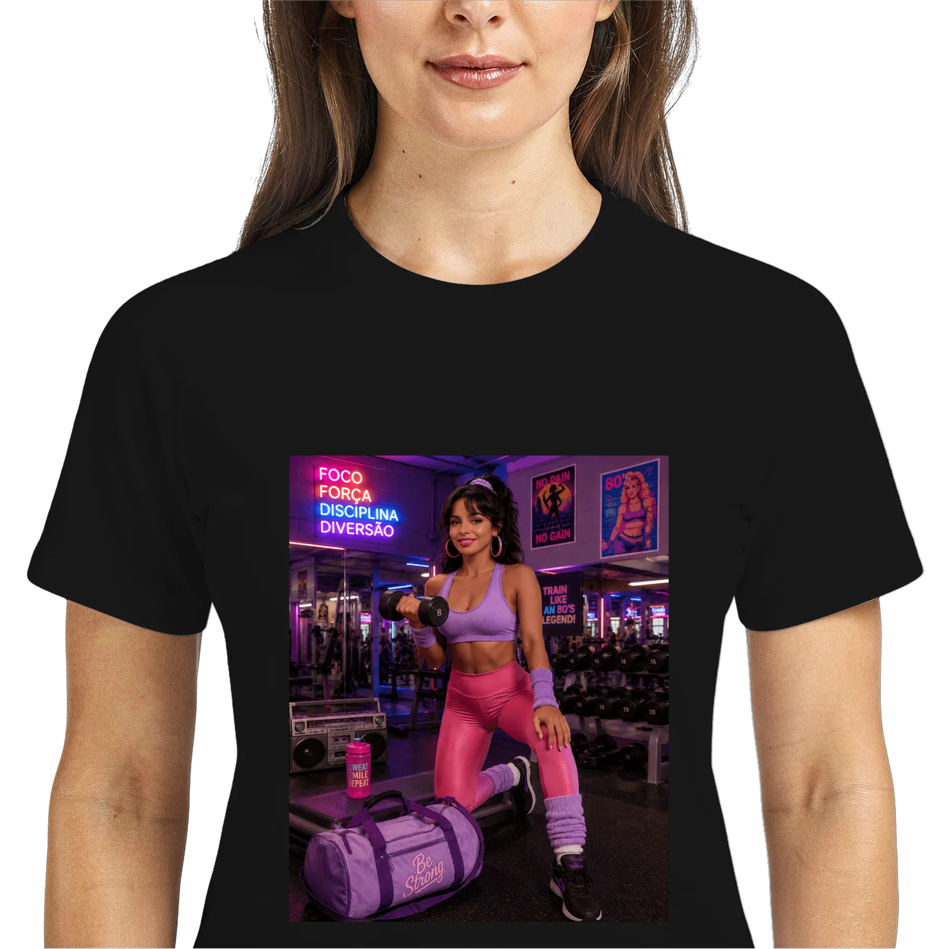 Camiseta Dry Fit Fitness NeonWorkout 100% Poliéster - Imagem 3