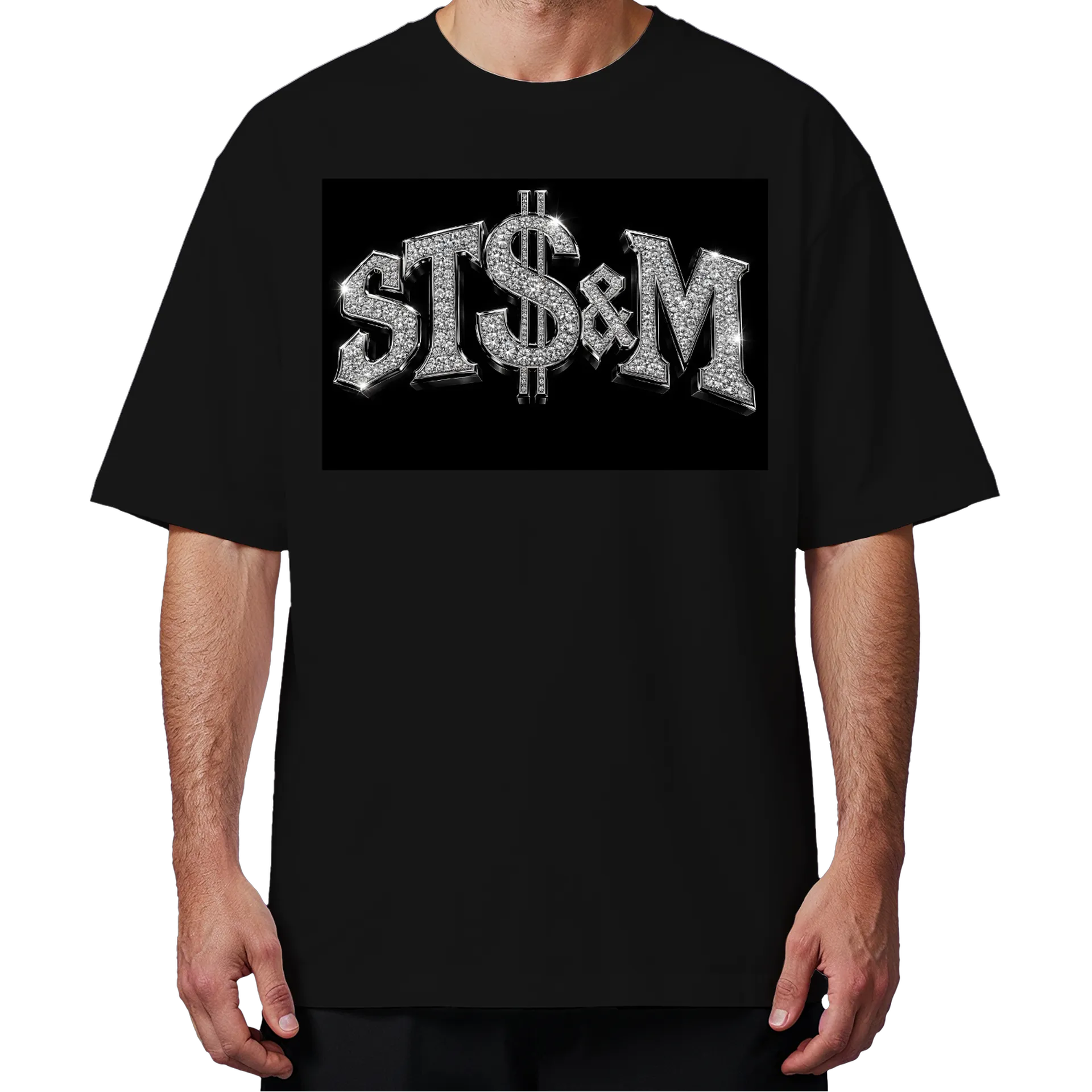 Camiseta Oversized Estampa Tipográfica com Letras - Imagem 4