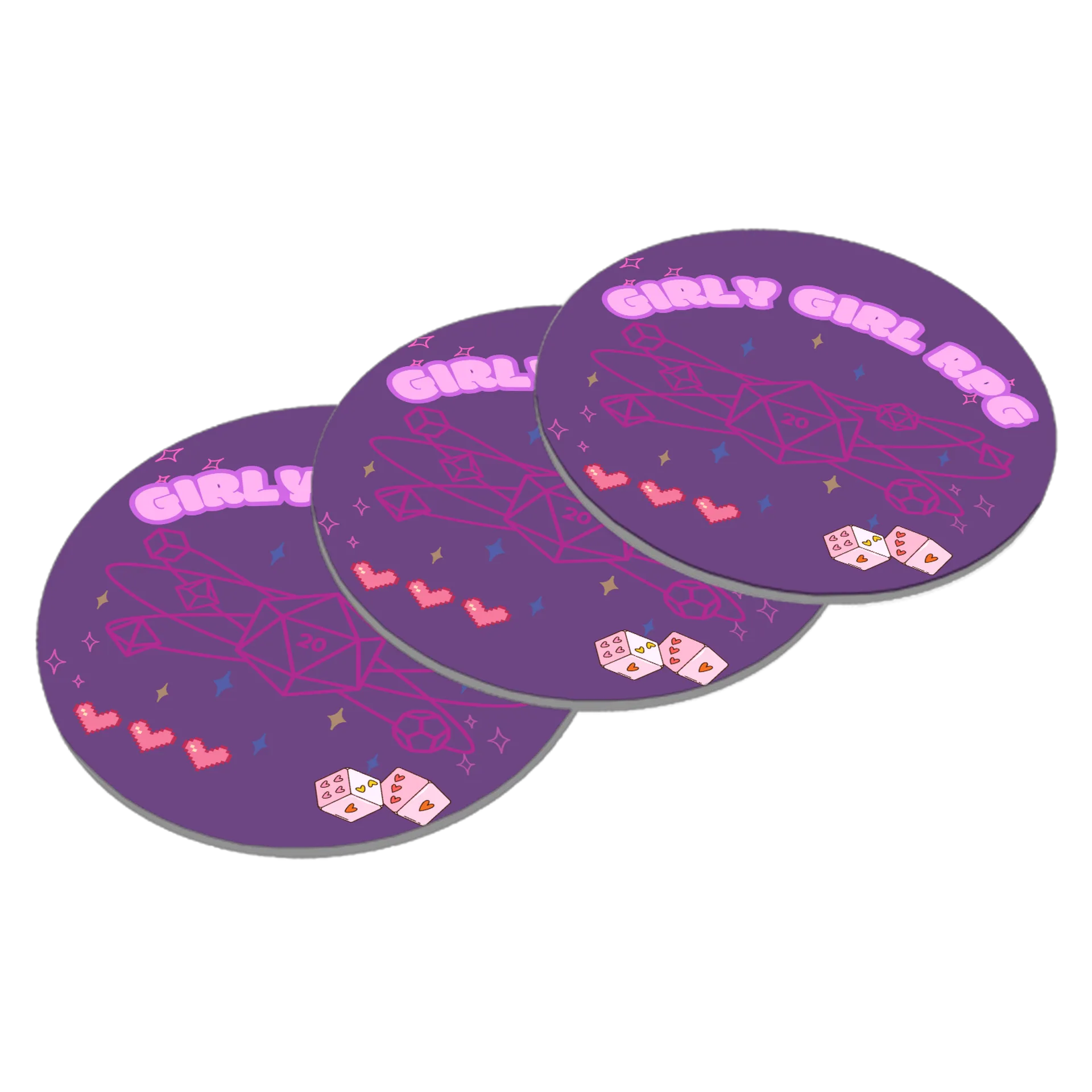 Porta-copos GIRLY GIRL RPG - Imagem 3