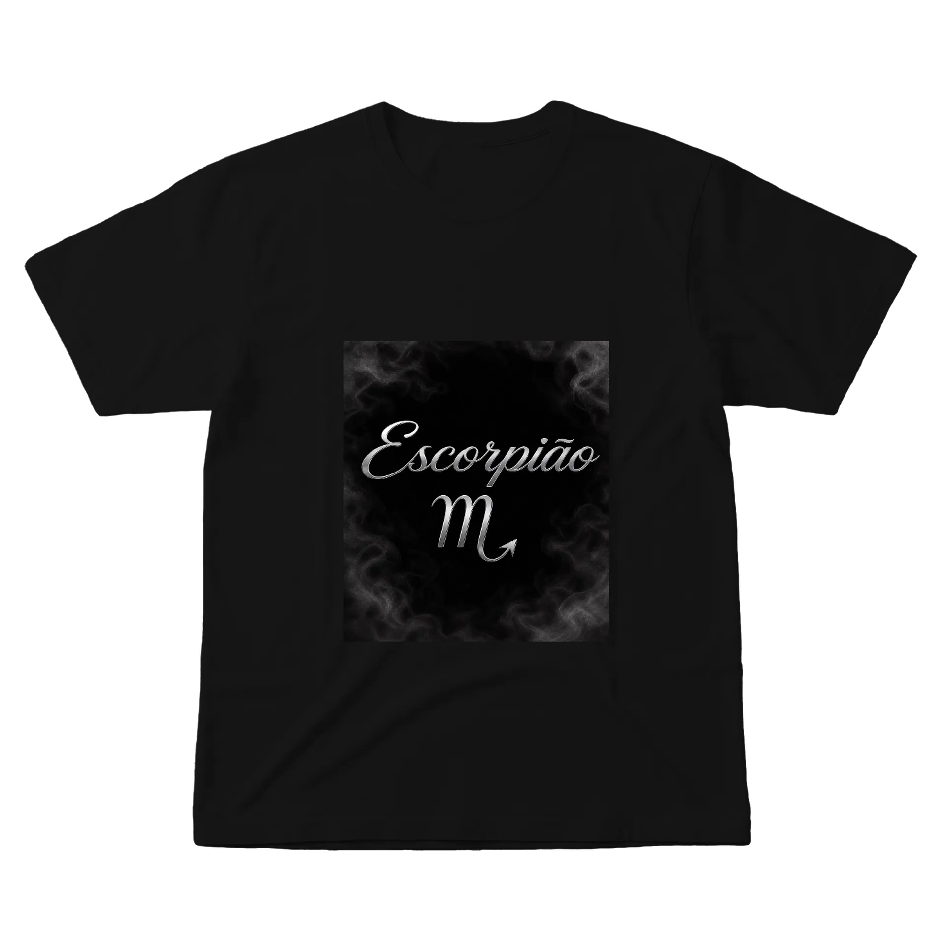 Camiseta Escrever Escoamento Mistic Gray 100% Algodão - Imagem 1