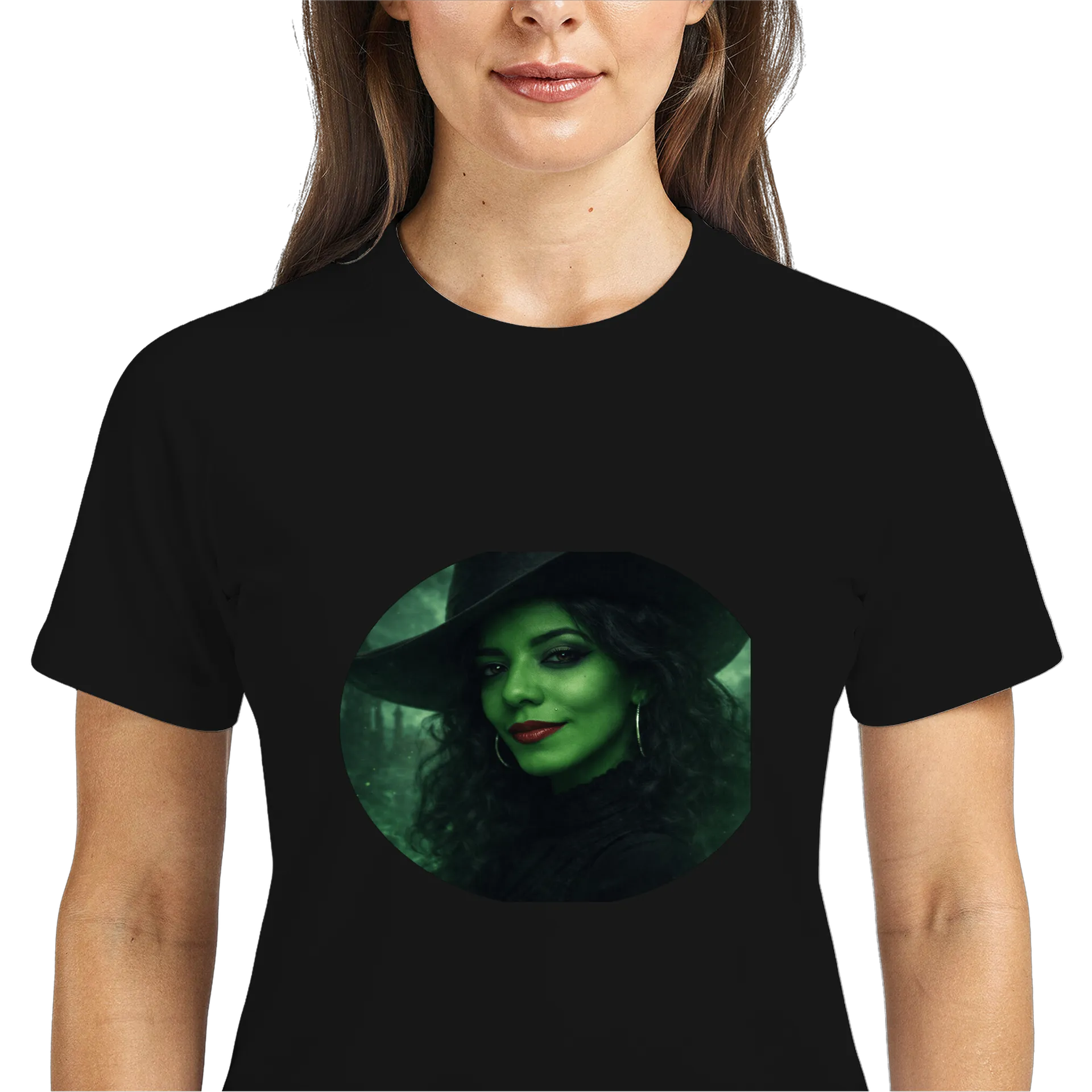 Camiseta Dry Fit Bruxa Verde 100% Polyester - Imagem 3