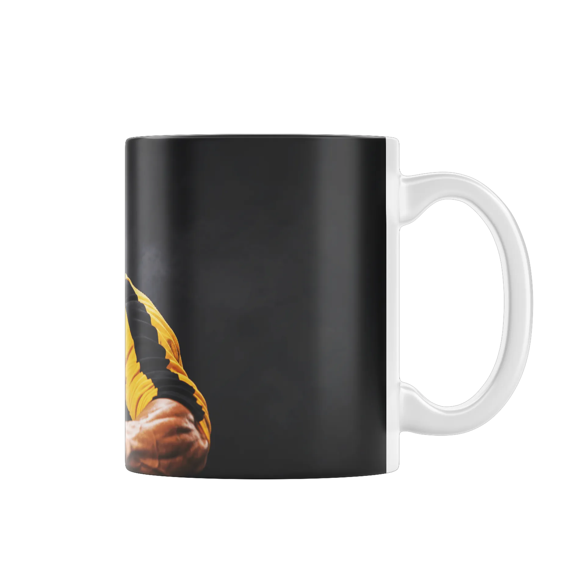 Caneca Bruce Lee Camiseta Amarela e Preta 325ml - Imagem 1