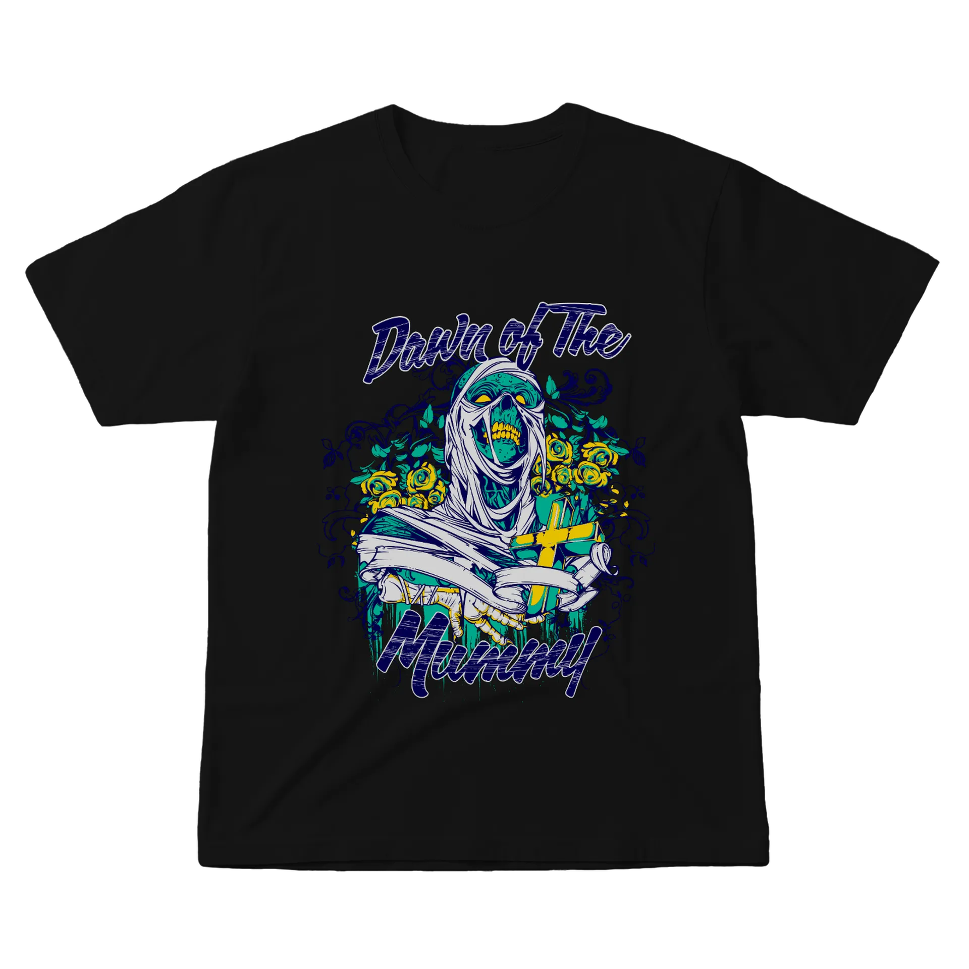 Camiseta Múmia com Cruz 100% Algodão - Imagem 1