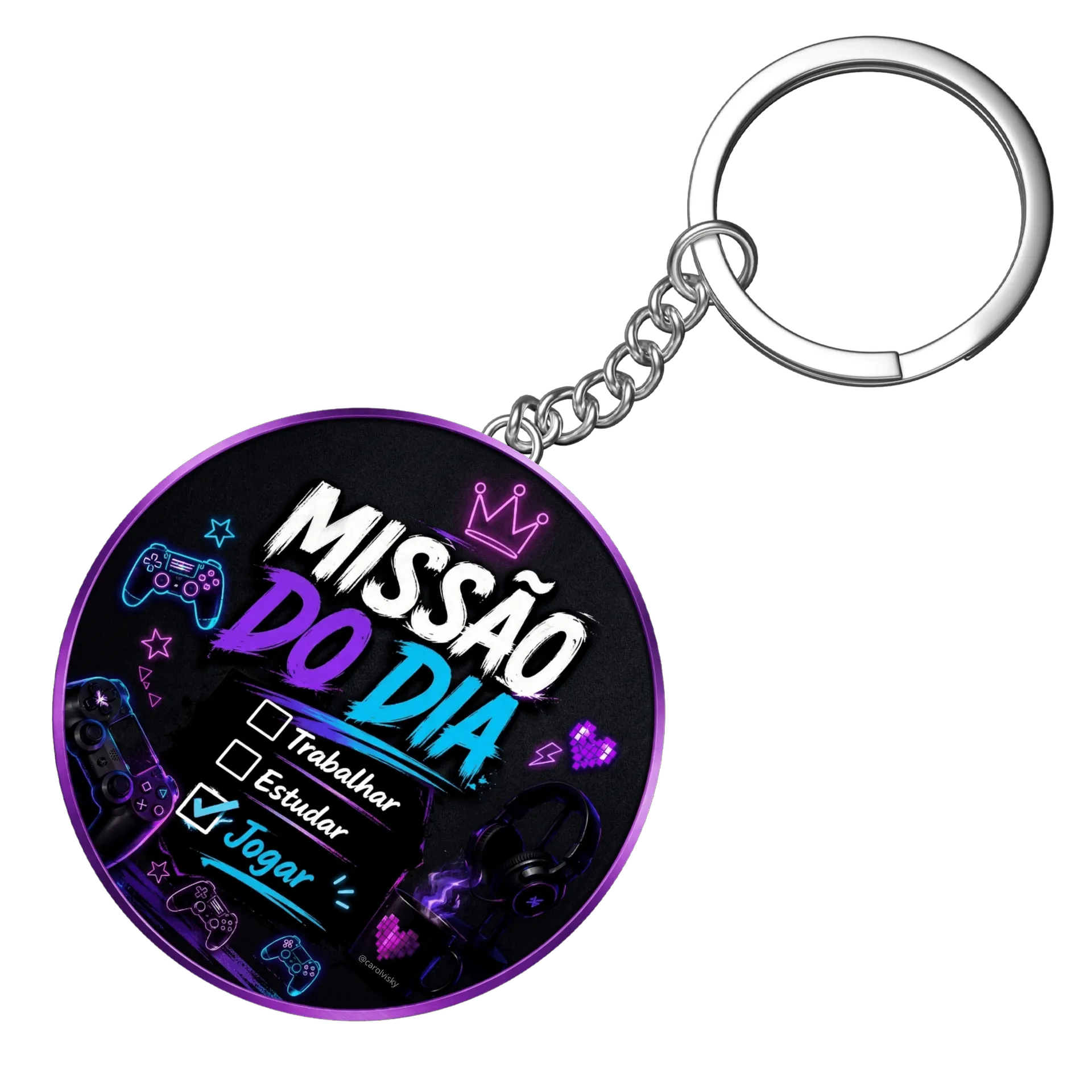 Chaveiro personalizado MISSÃO DO DIA - Imagem 4