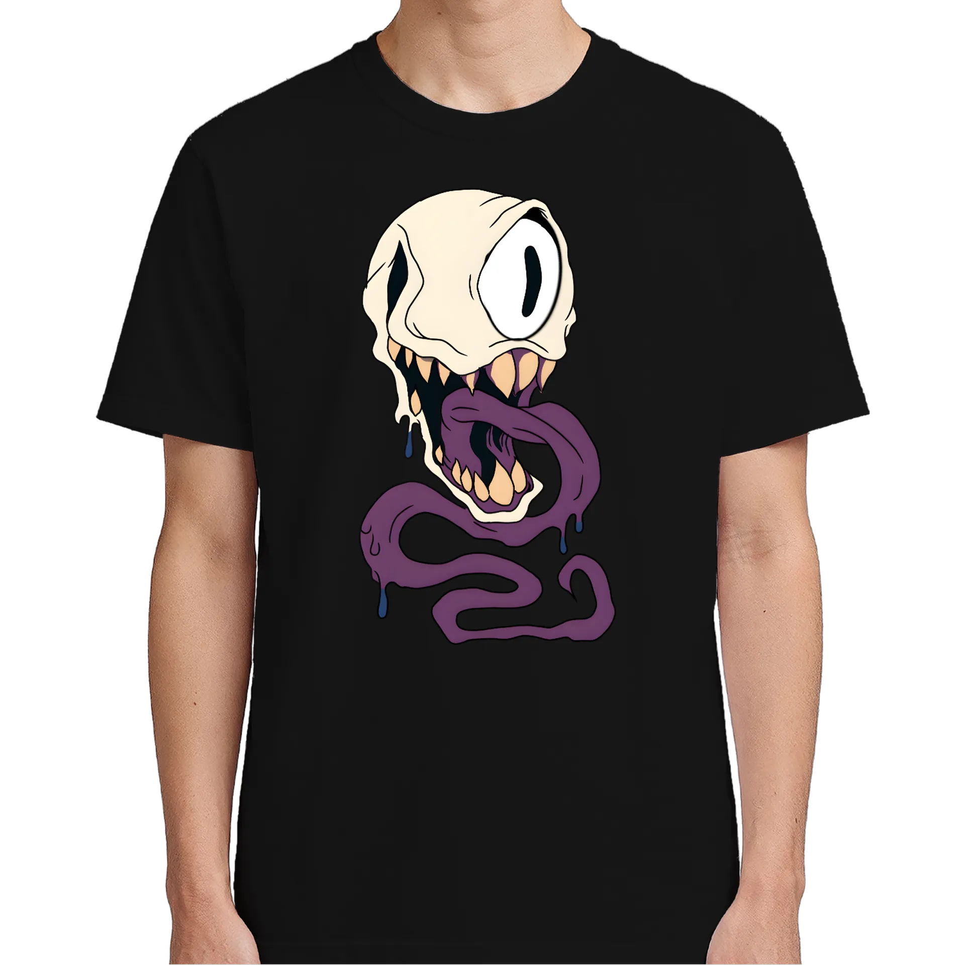 Camiseta Cabeça de Alien Cubo Sombrio 100% Algodão - Imagem 2