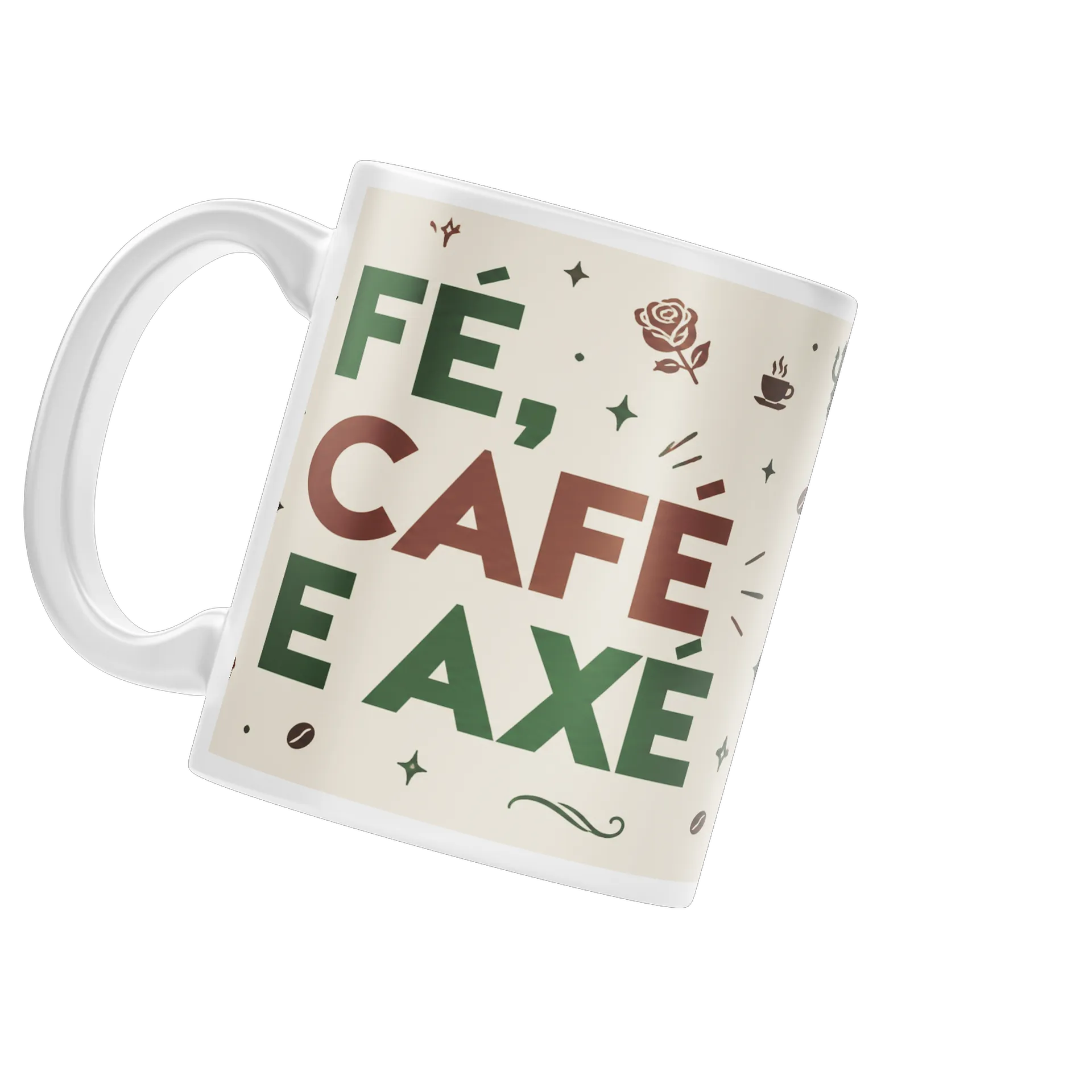 Caneca Fé, Café e Axé  - Imagem 3