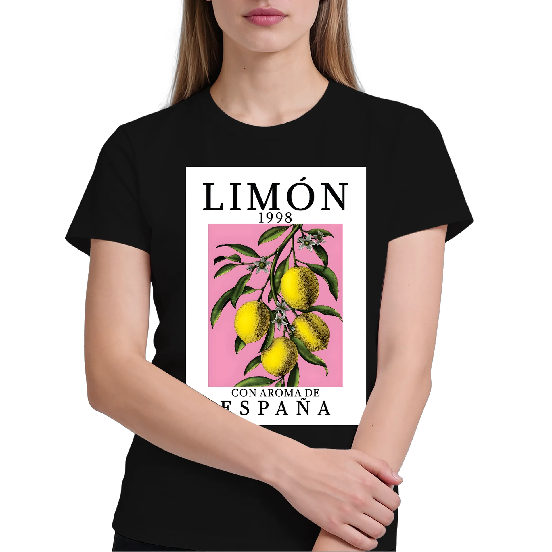 Camiseta Limão Amarelo Tipográfica 100% Algodão - Imagem 3