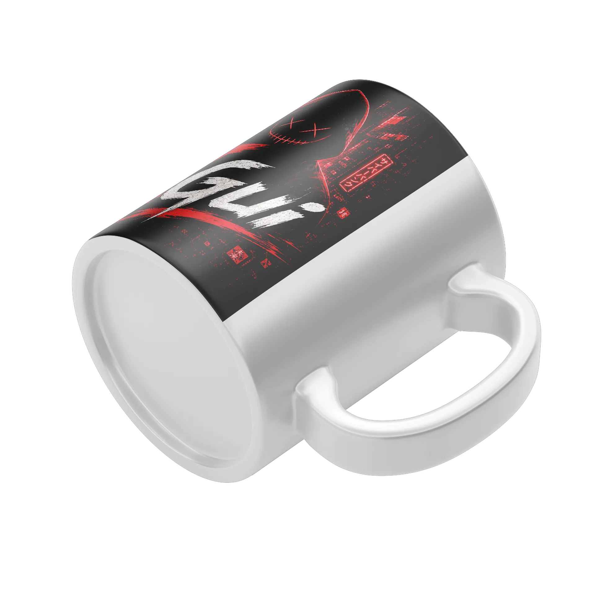 Caneca Porcelana Grafite 325ml Grunge Logo GG - Imagem 5