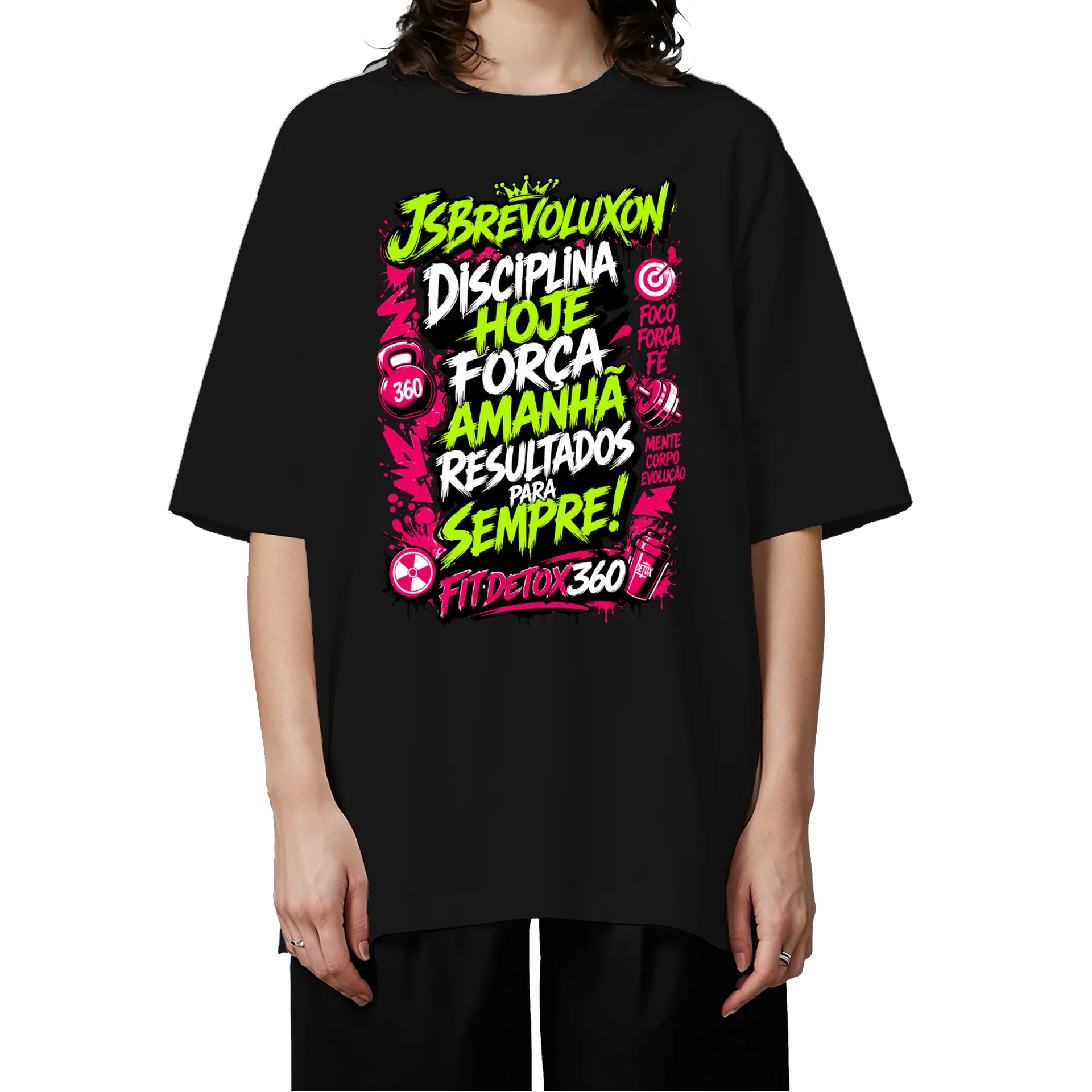 Camiseta Oversized Fitdetox360 NobreFit Premium - Imagem 3