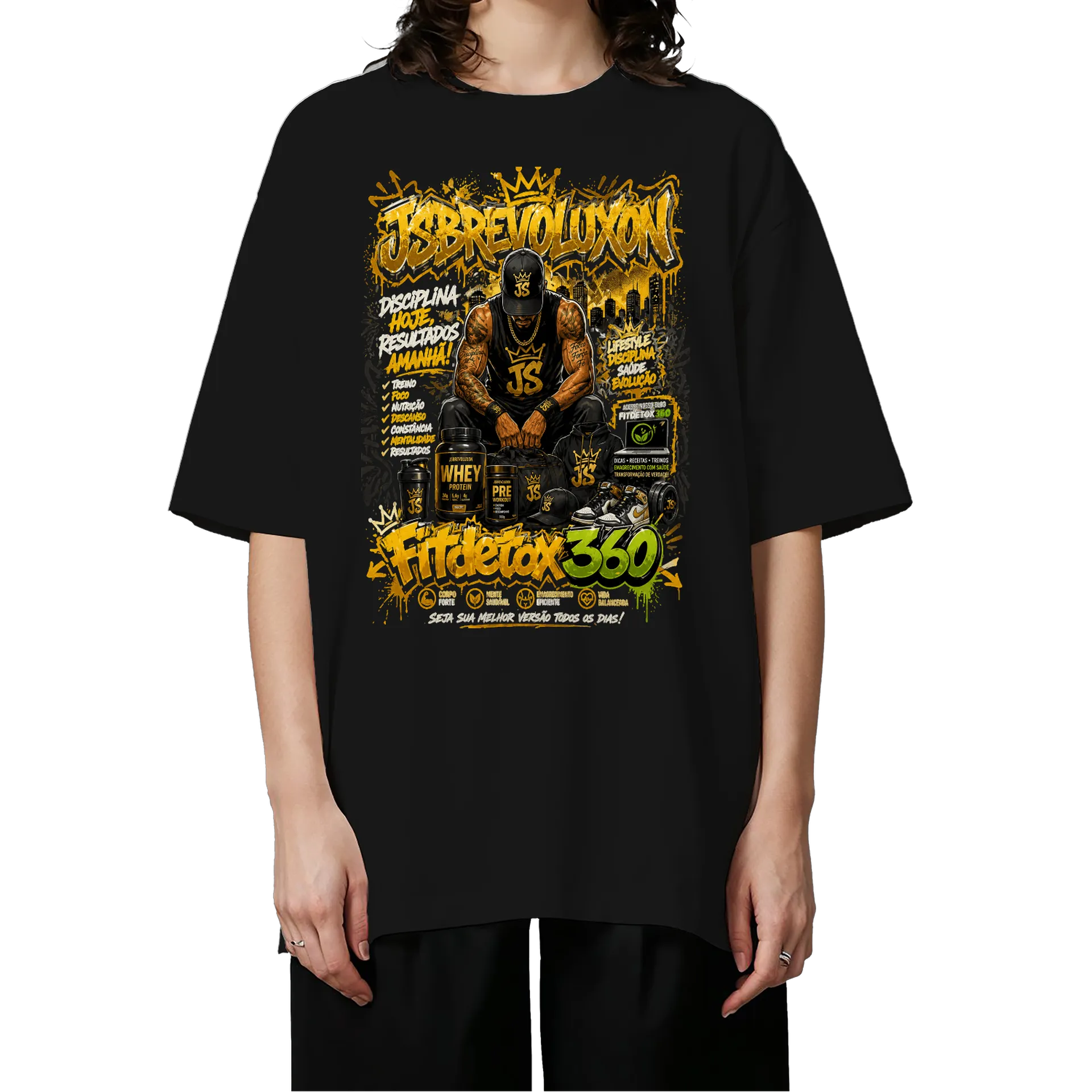 Camiseta Oversized jsbrevoluxon  - Imagem 3