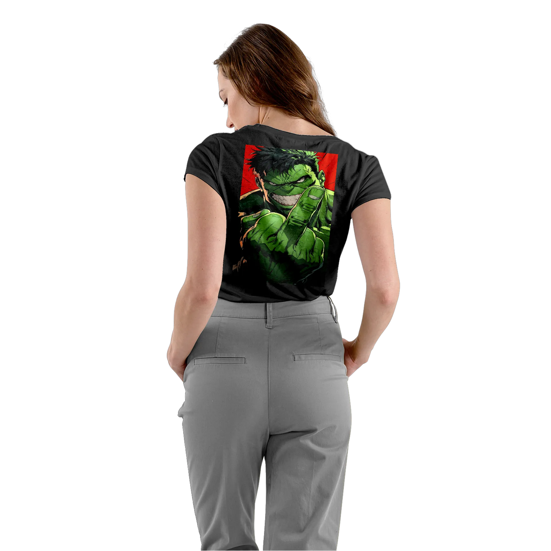 Camiseta Babylook Hulk Estilo Quadrinhos 100% Algodão - Imagem 4