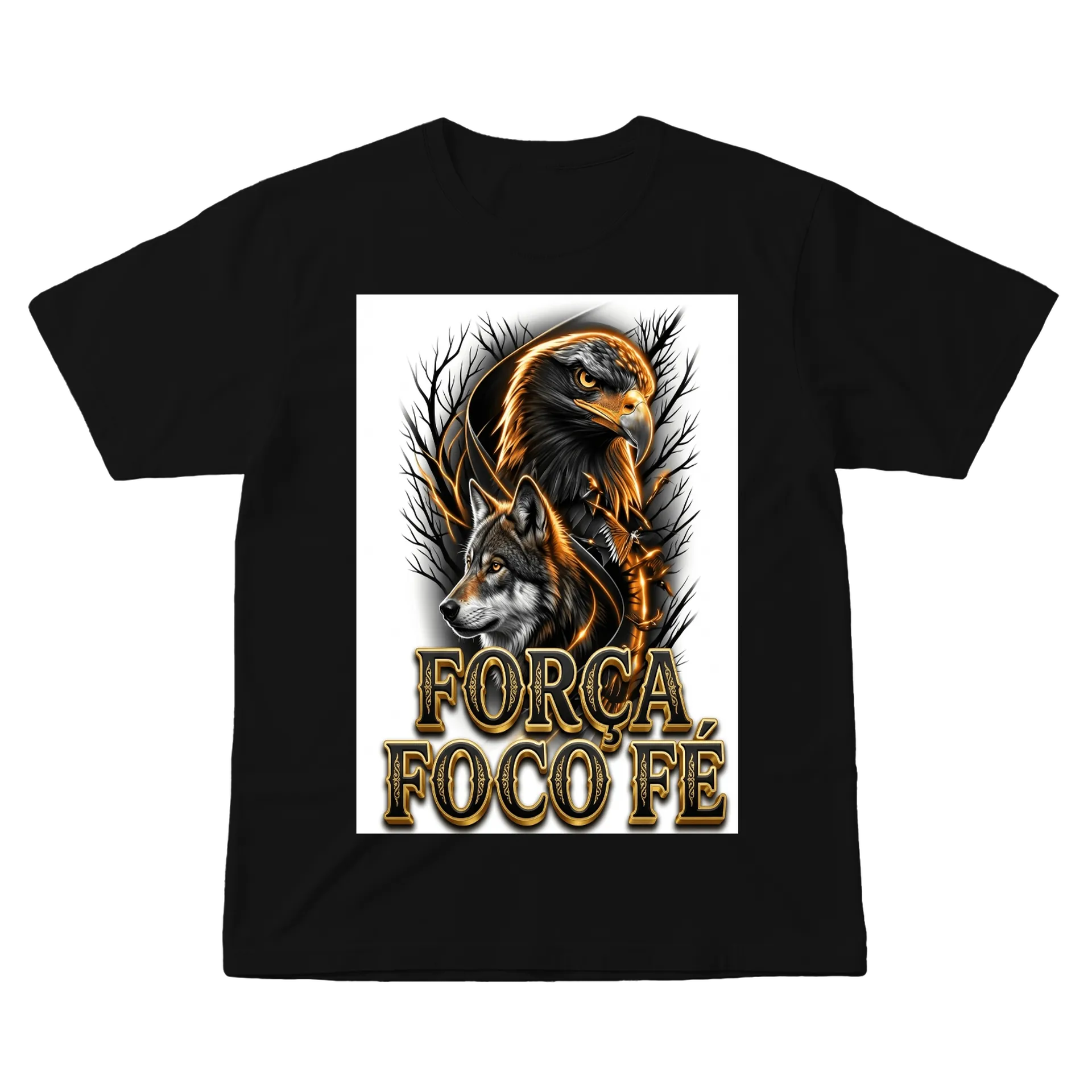 Camiseta personalizada águia e lobo - Imagem 1