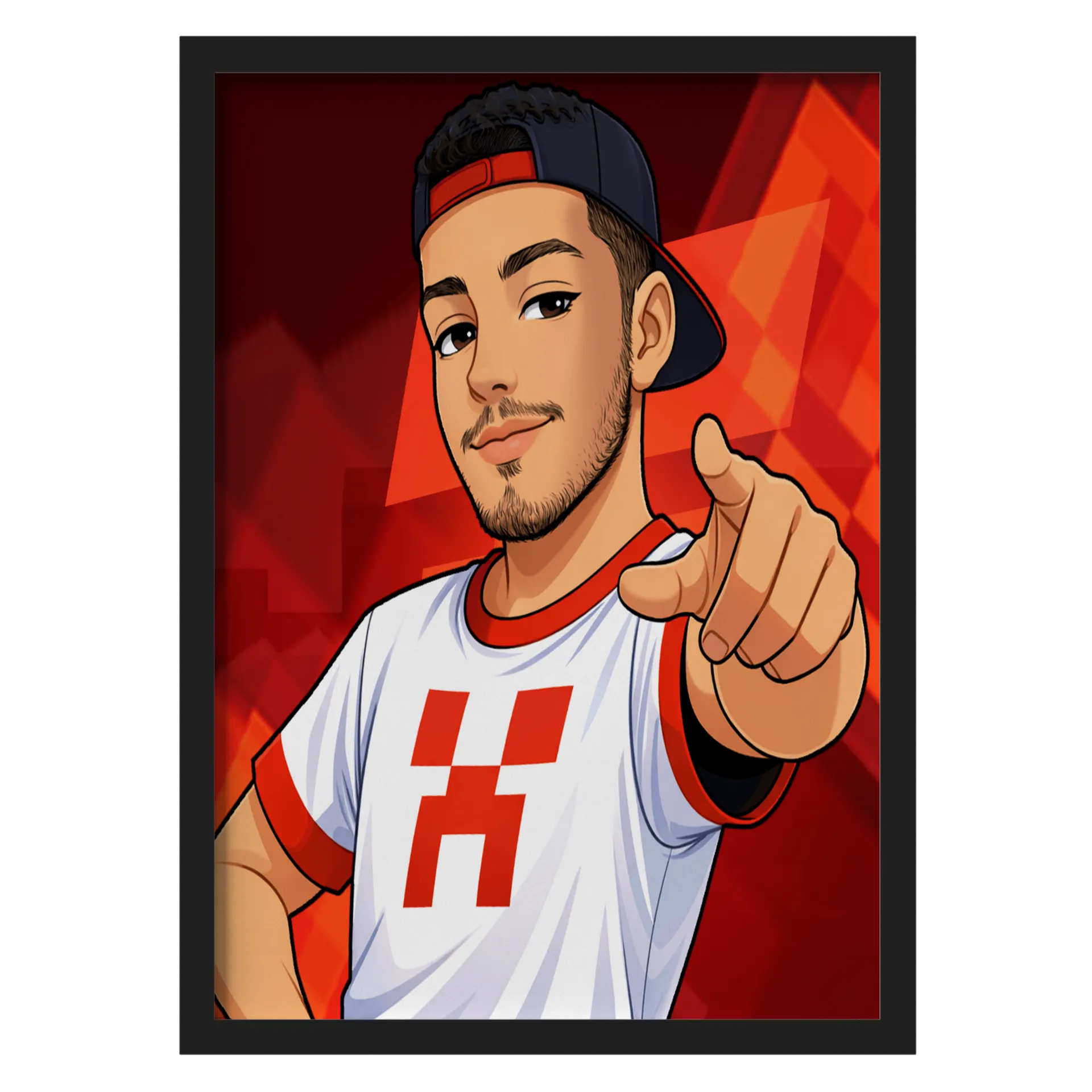 Quadro A3 personalizado Do Gui Tuber de GUI TUBER 