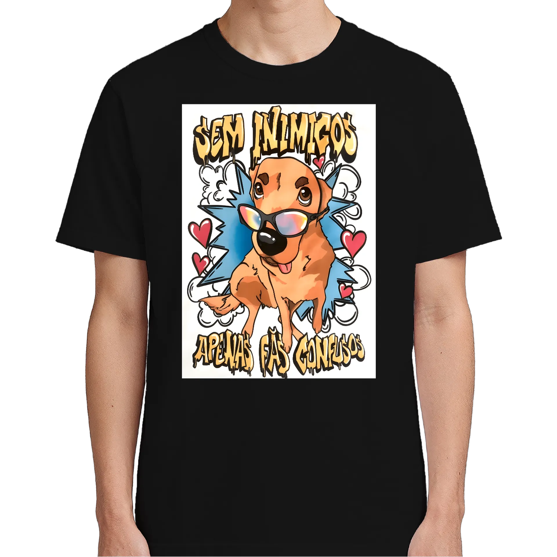 Camiseta cachorro Estampa Frente 100% Algodão - Imagem 4
