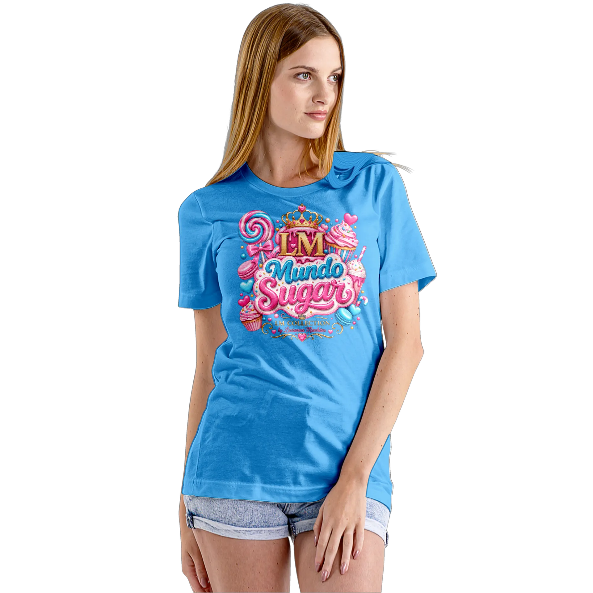 Camiseta Babylook Mundo Sugar by Luciana Manhães de Lucianna Manhães  — imagem 5 de 5
