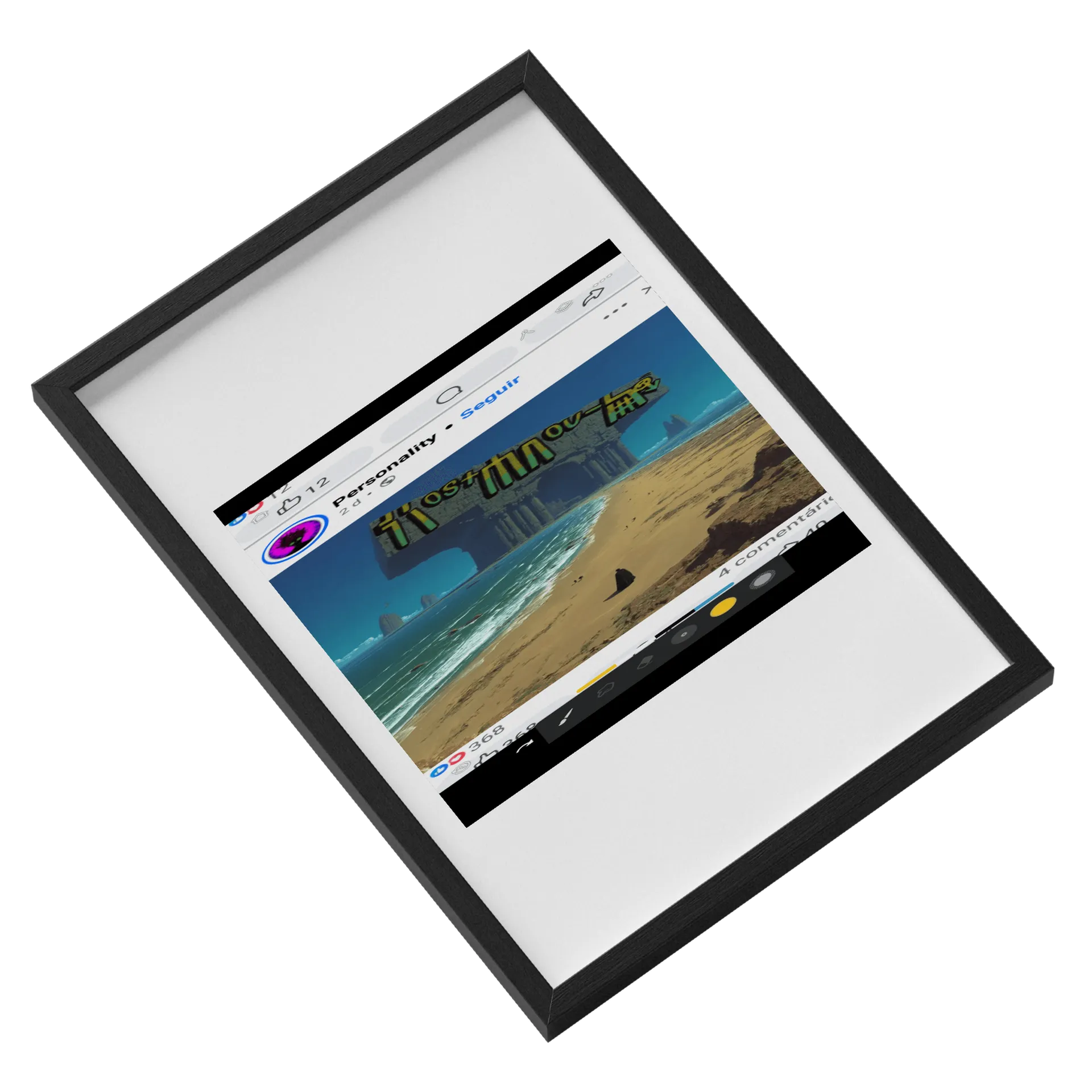 Quadro A3 personalizado Com Vidro - Imagem 2