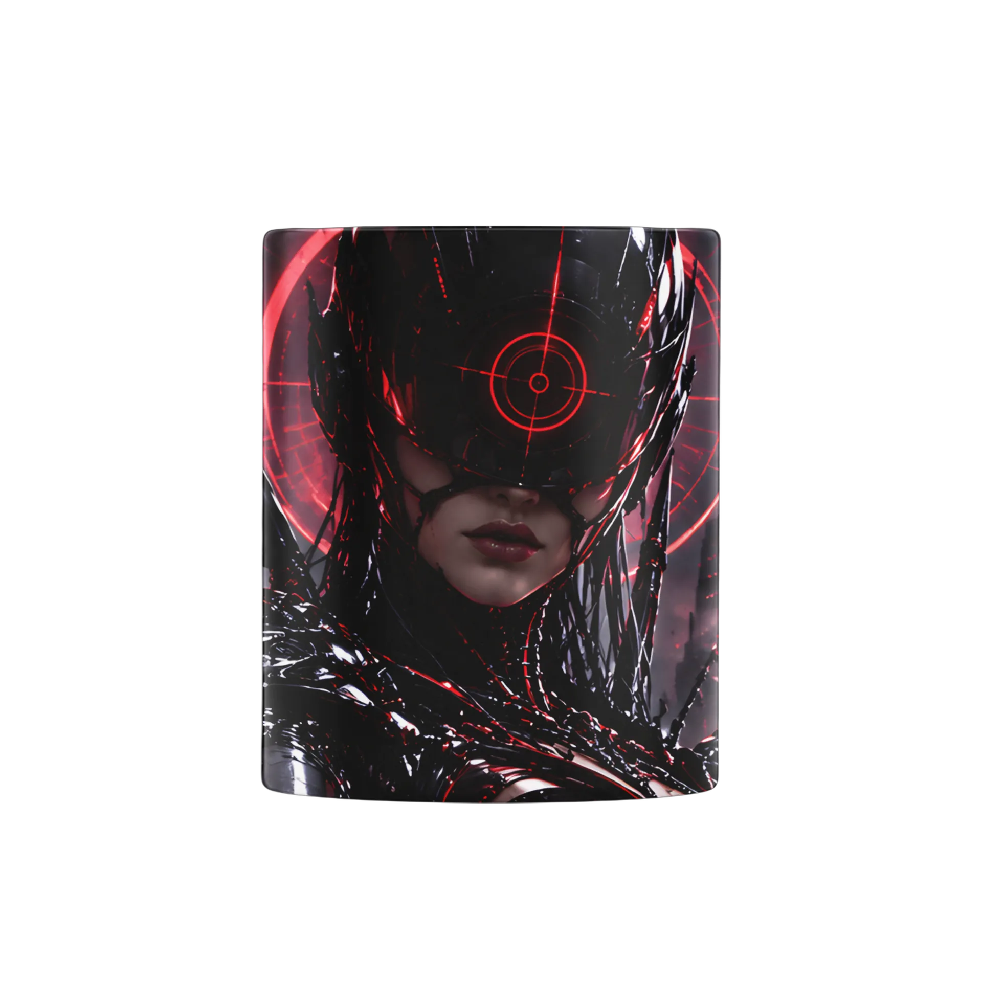 Caneca Porcelana Personagem Futurista Armadura Negra Nexus - Imagem 3