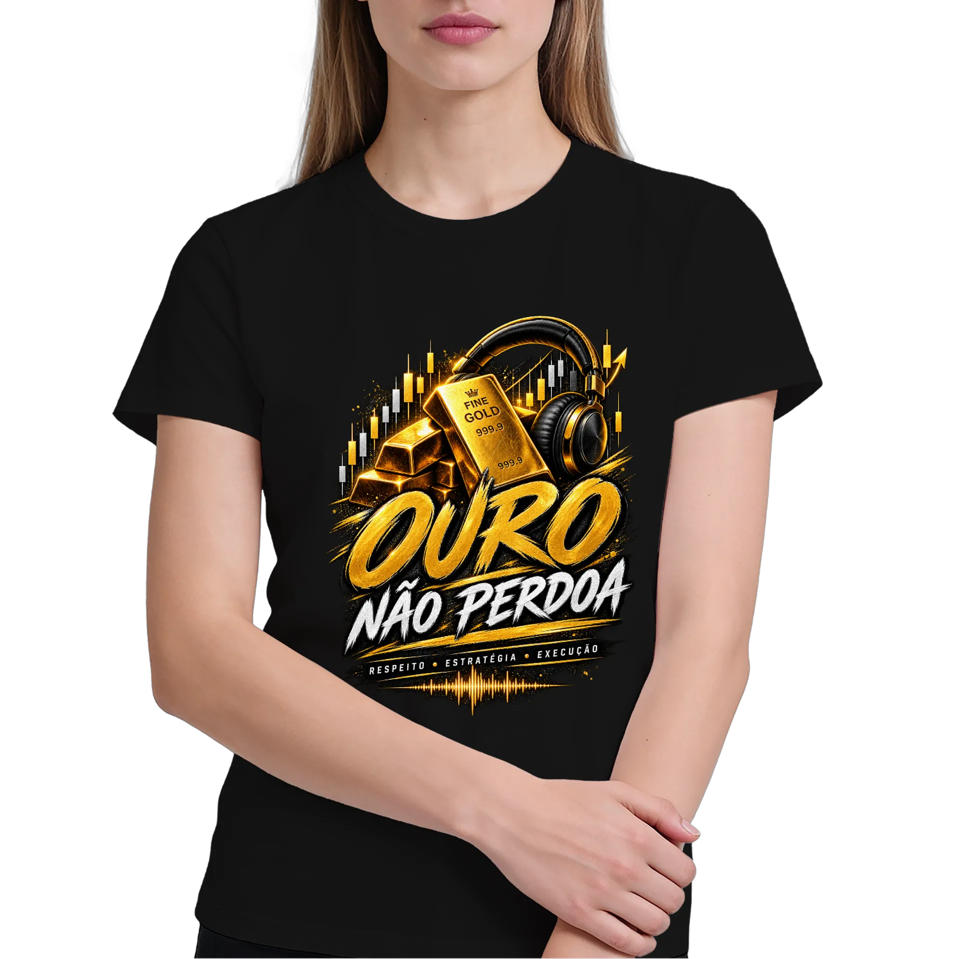 Camiseta Ouro Não Perdoa 100% Algodão - Imagem 4