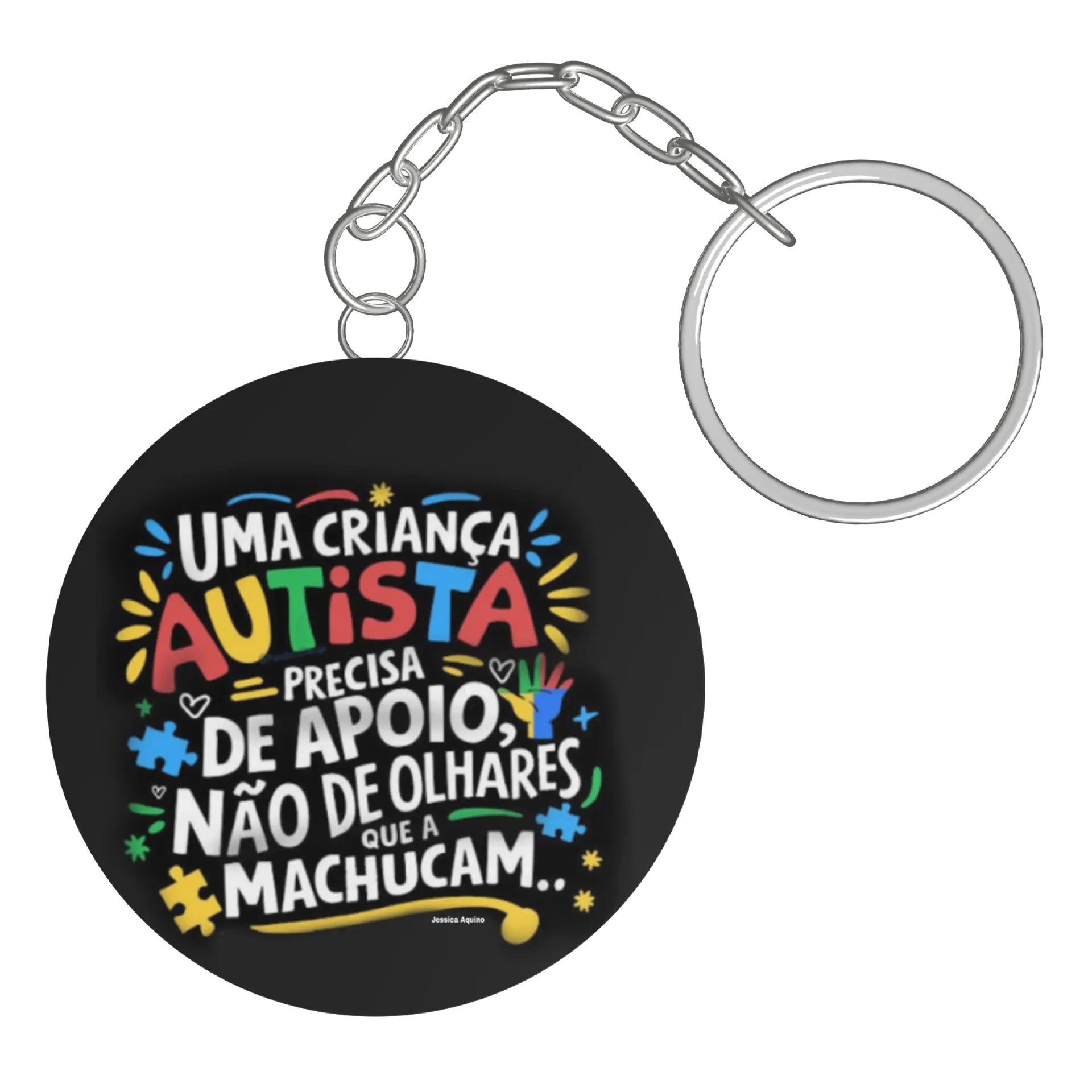 Chaveiro Uma criança autista de Jessica Aquino 