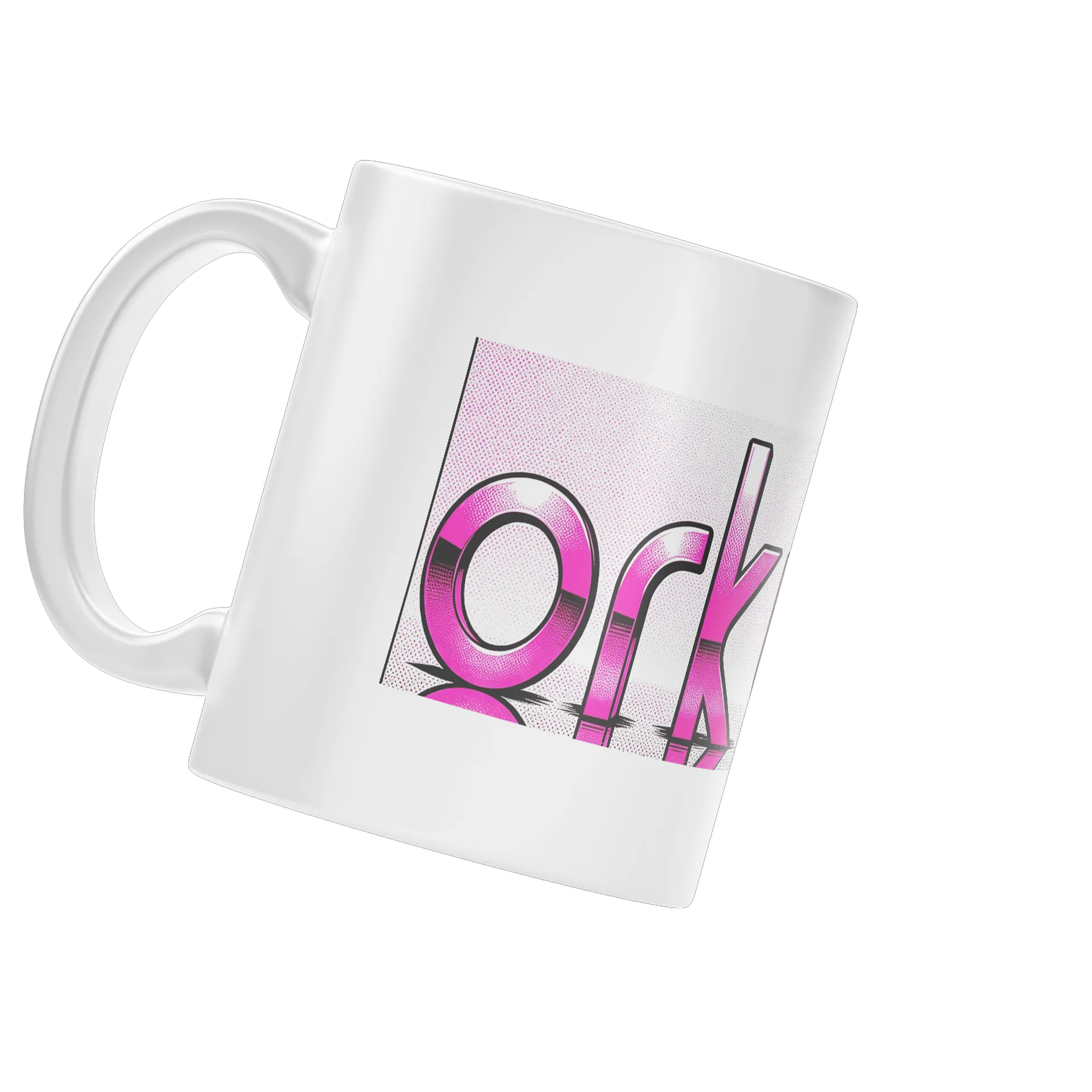 Caneca Porcelana Gótico Pink 325ml - Imagem 4