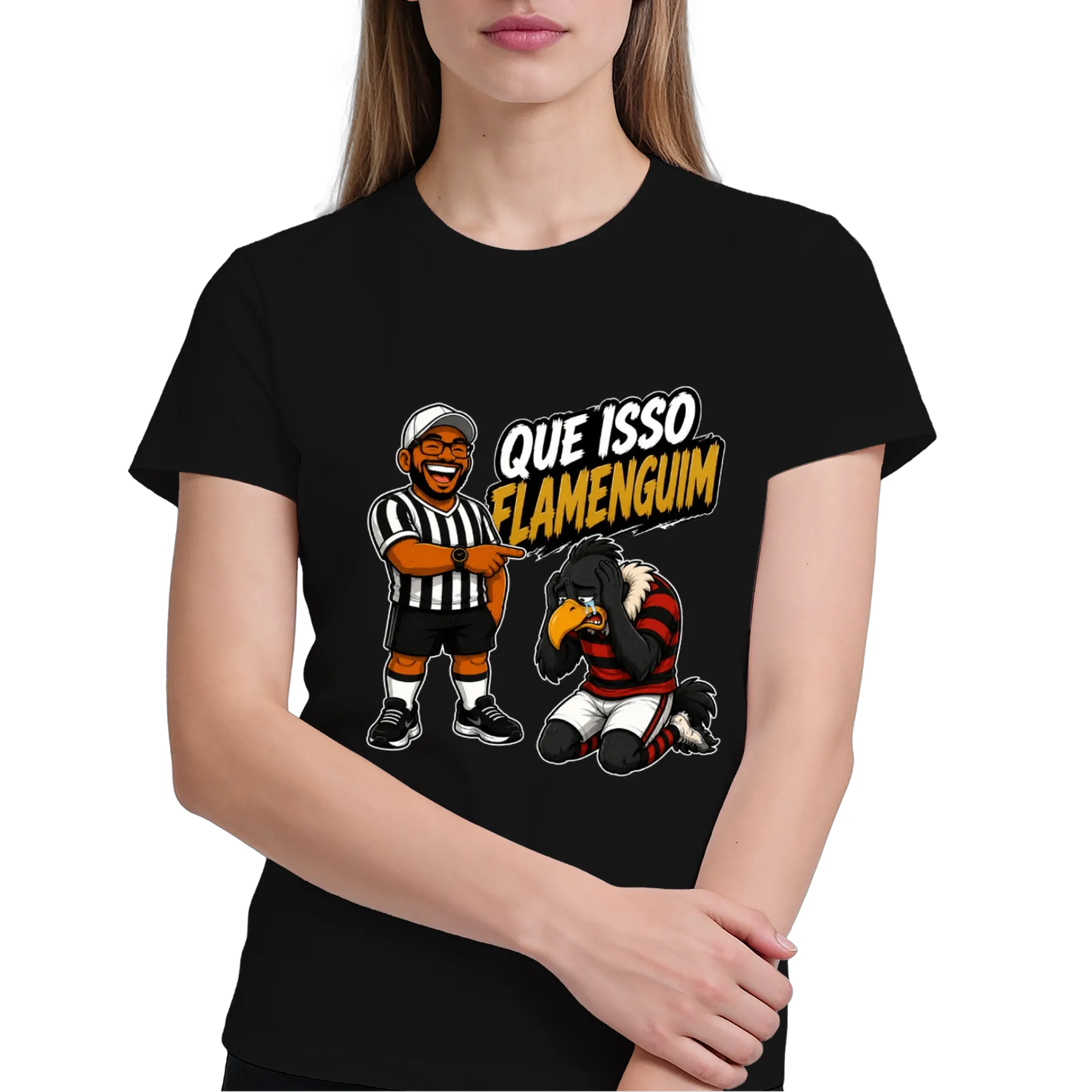 Camiseta “Que isso flamenguin” de Mauricio Dias — imagem 3 de 6