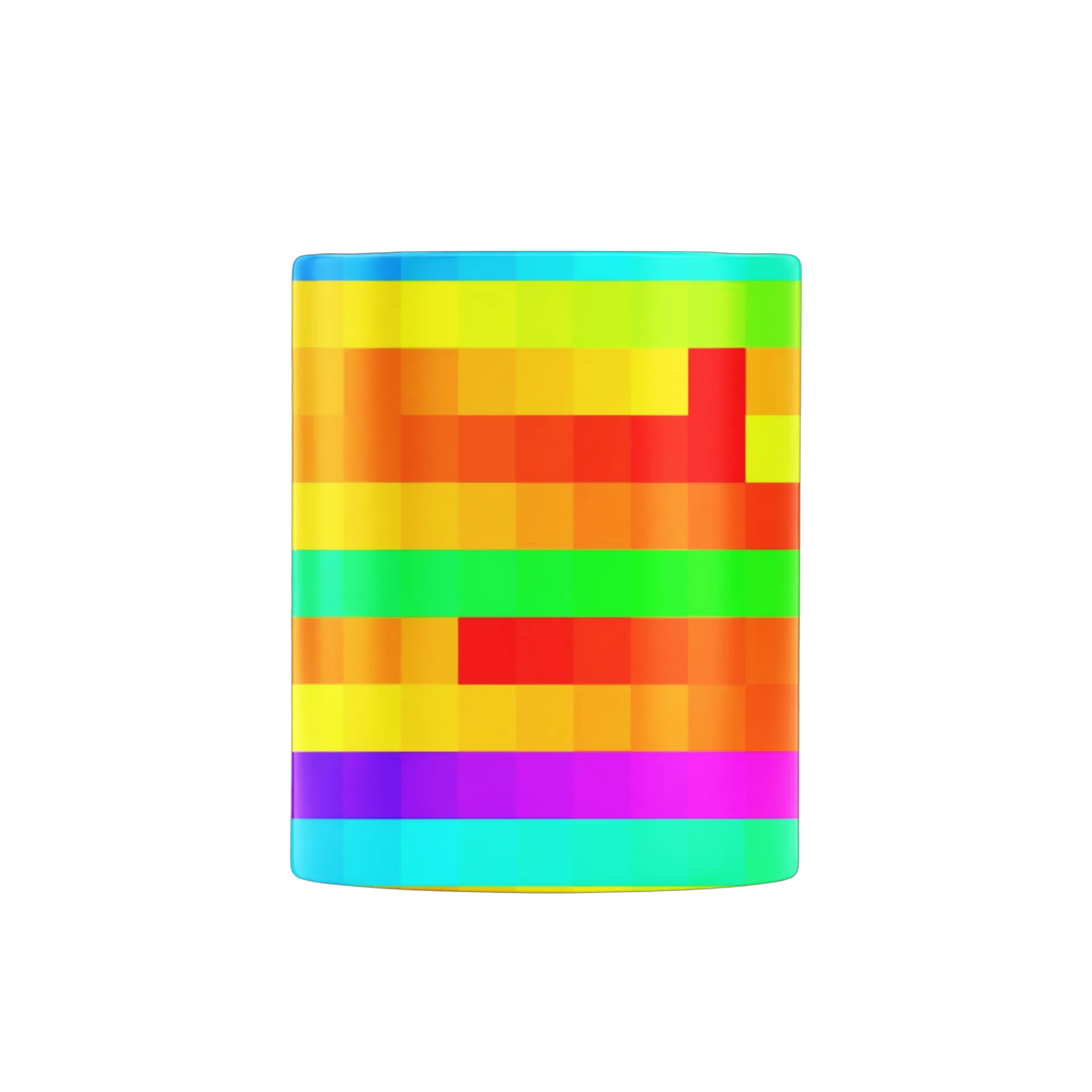 Caneca Porcelana Arte Neon Streamer 325ml - Imagem 3