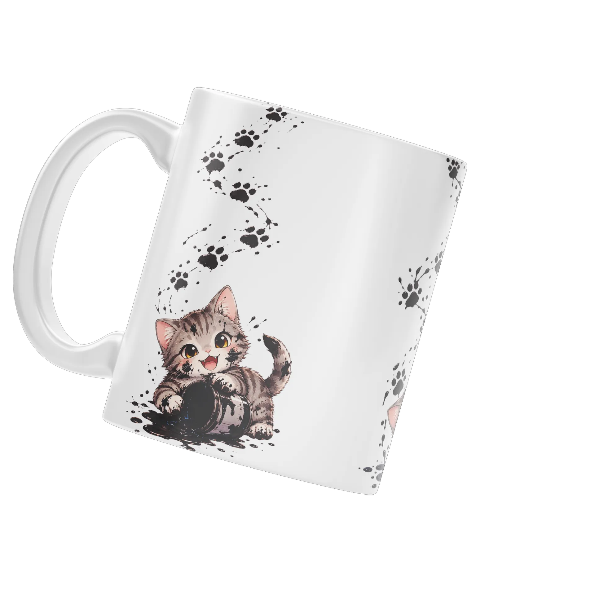 Caneca Porcelana Gatinhos Brincalhões 325ml - Imagem 3