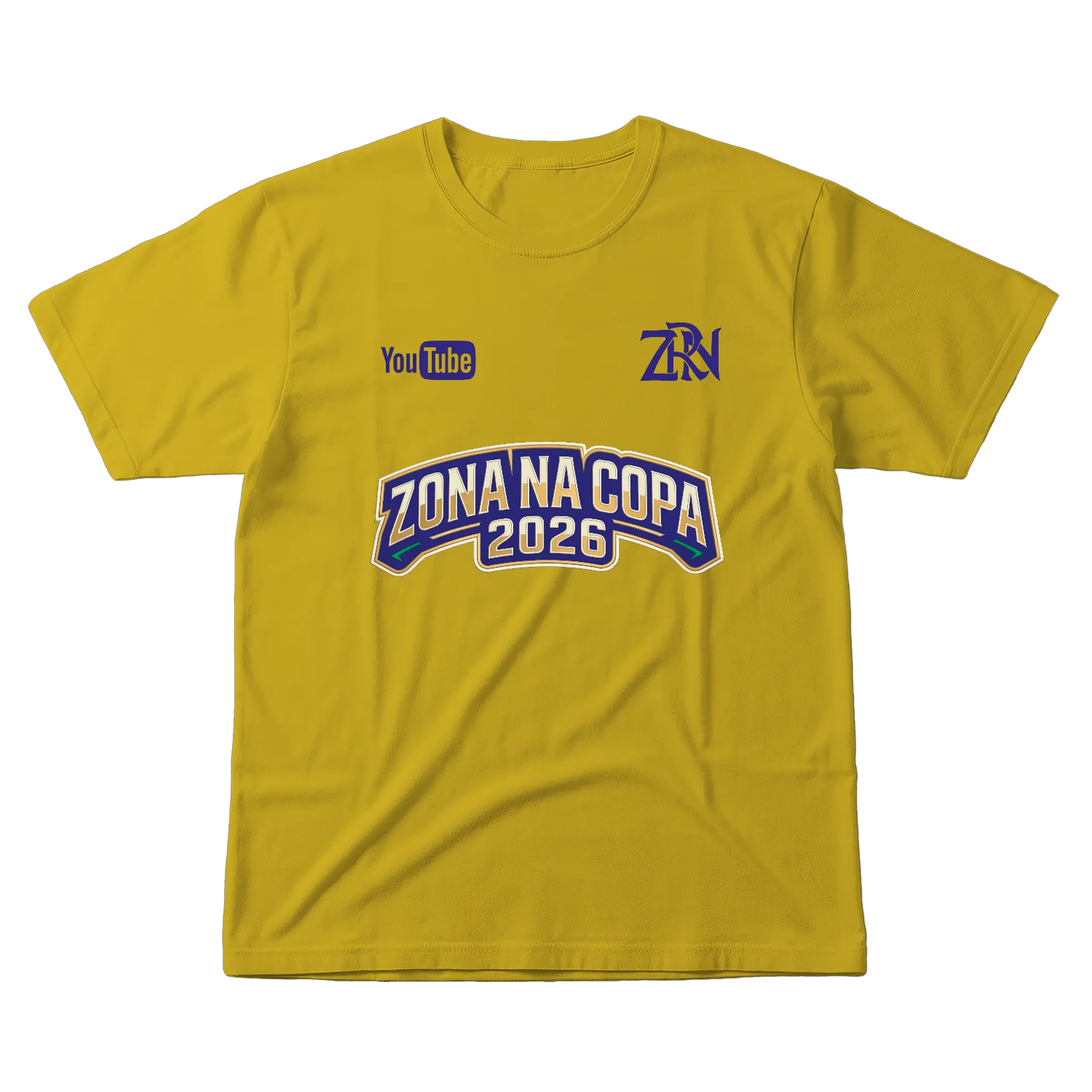 Zona Na Copa 2026 - Camisa Amarela de ZONA RUBRO NEGRA