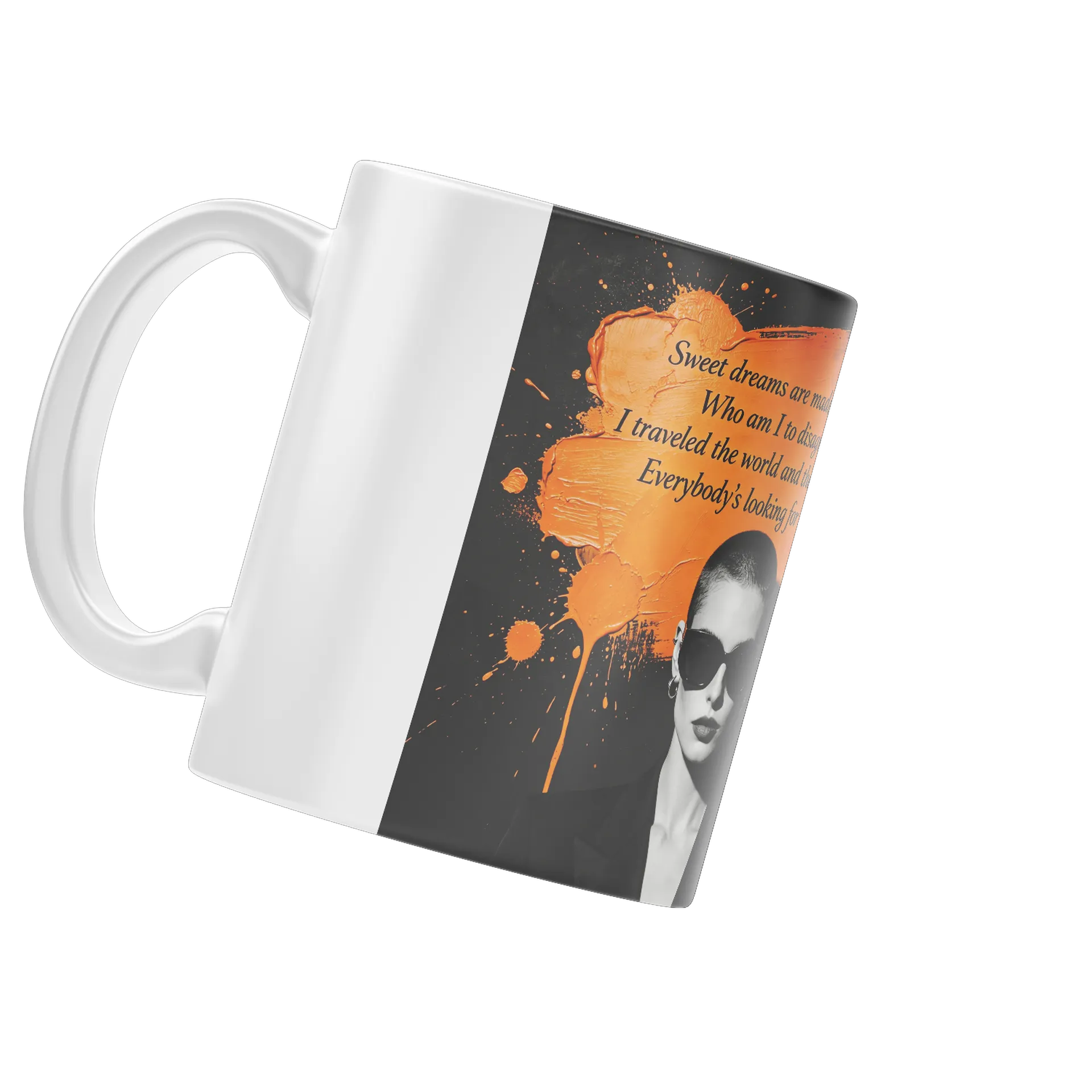 Caneca Gata Neon Vermelho 325ml - Imagem 3
