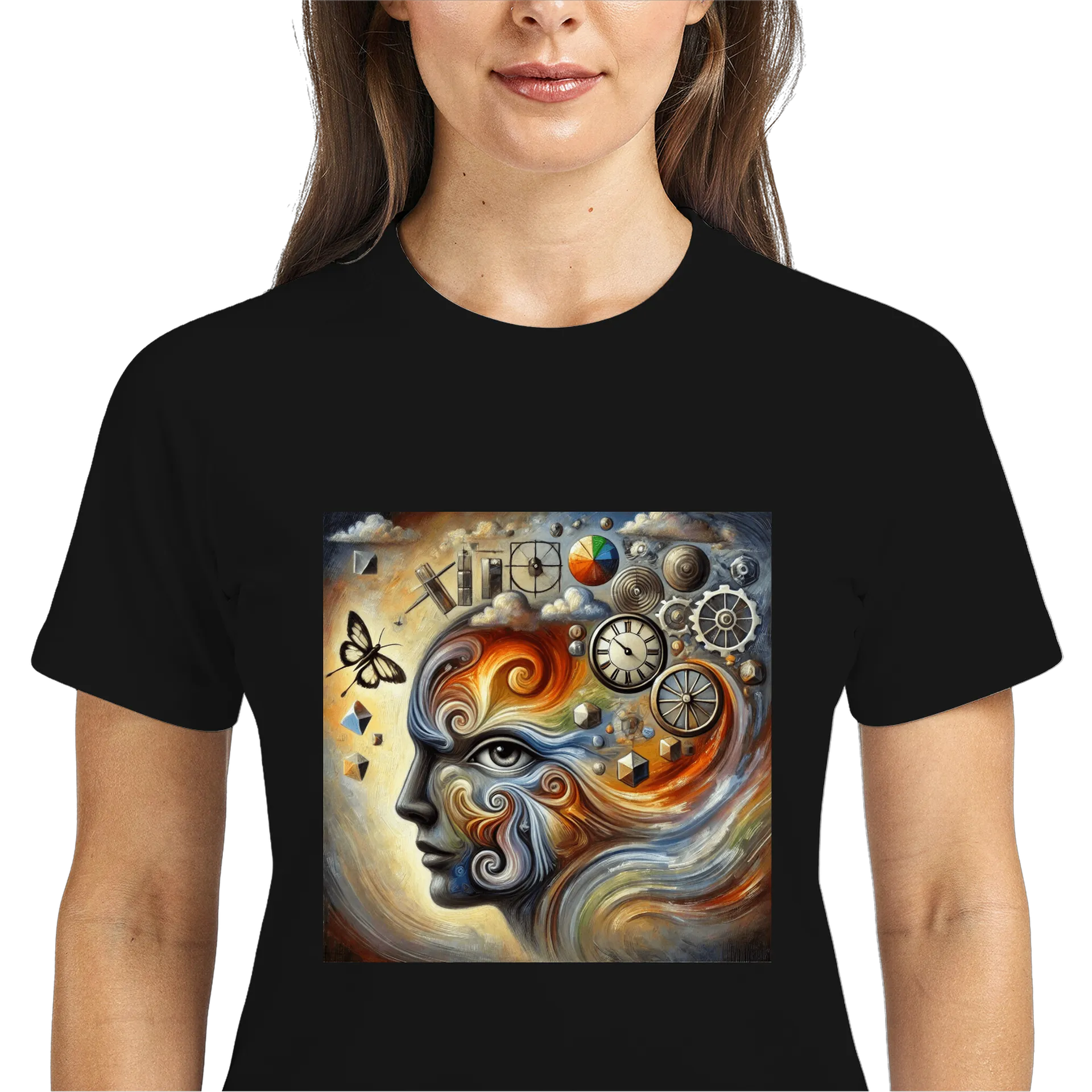 Camiseta Dry Fit Arte Abstrata Colorida 100% Polyester - Imagem 3
