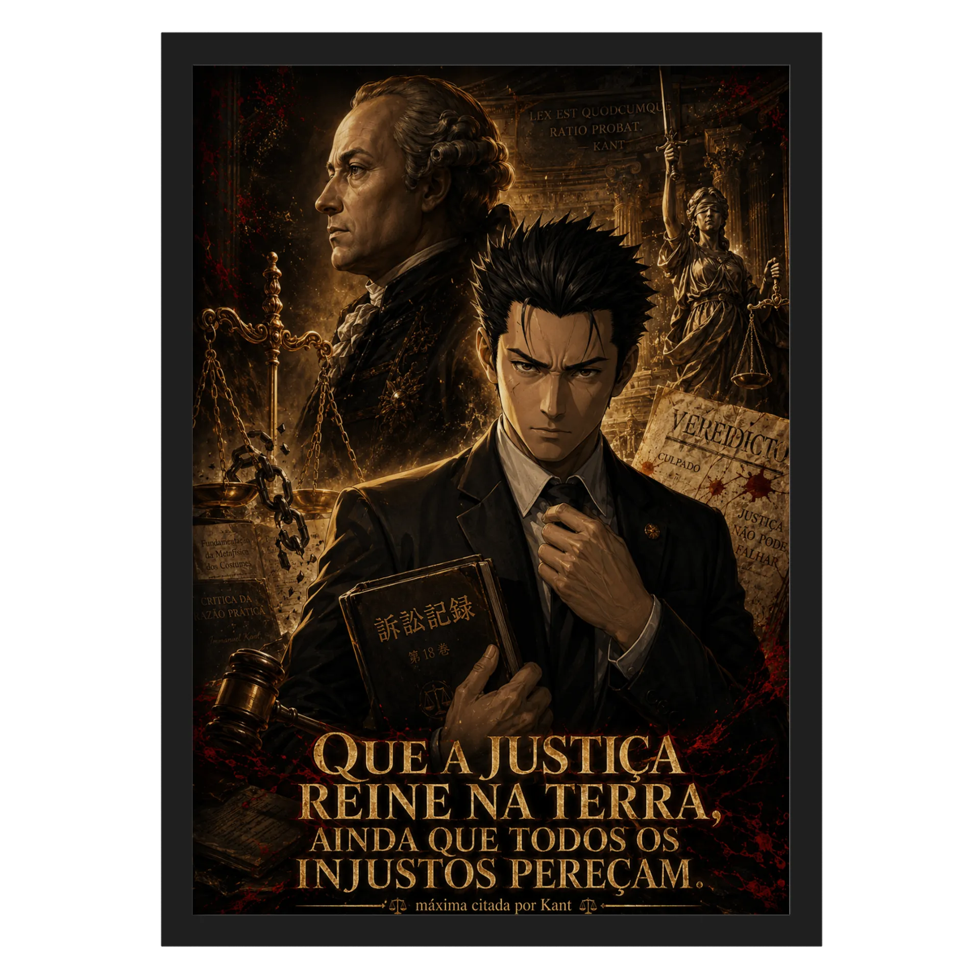 Quadro A3 Higuruma e Kant (vidro) de Lpandoca — imagem 1 de 3