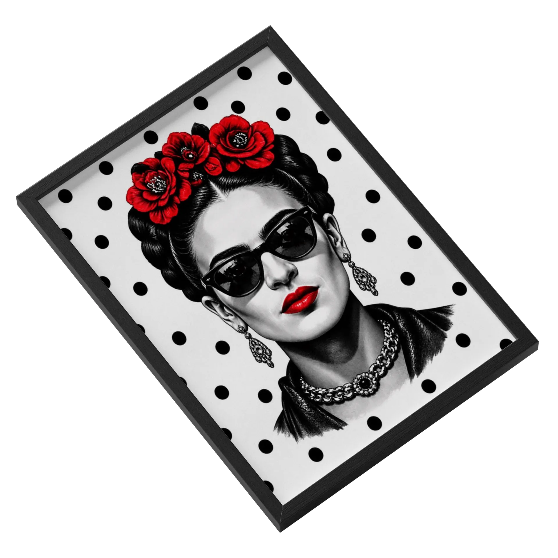 Quadro A3 personalizado Com Vidro Frida Kahlo - Imagem 2
