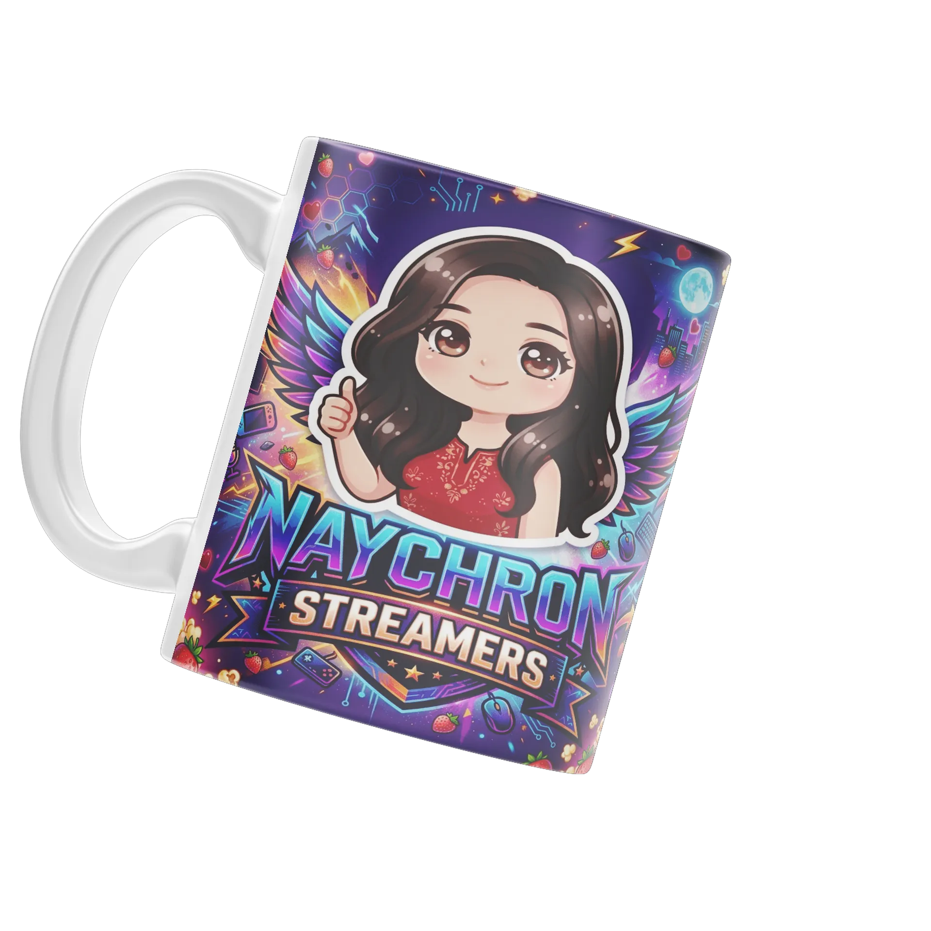 Caneca Estampa Naychron Streamers Ilustração 325ml - Imagem 3