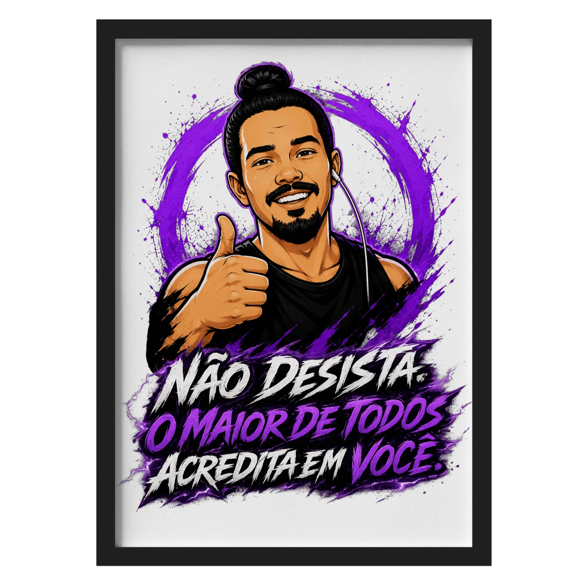 Quadro de Madeira Com Frase motivacional - Canal InsaneIT027 - Imagem 1