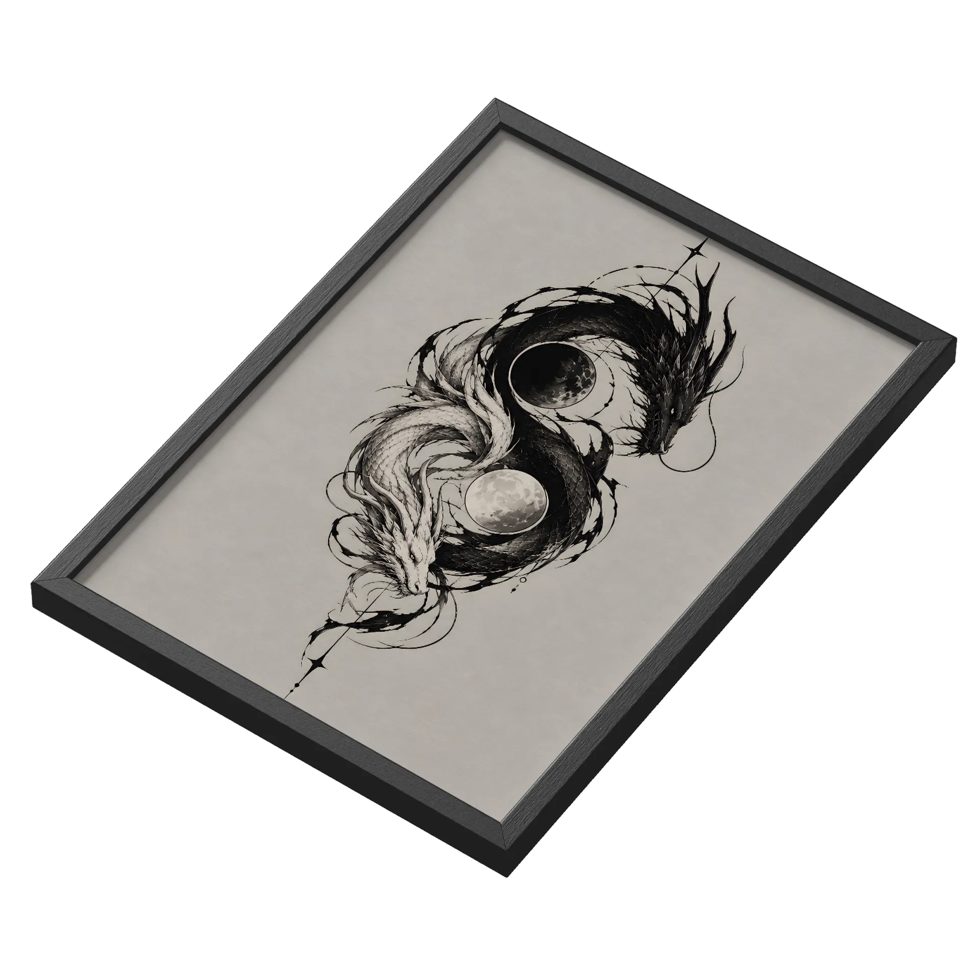 Quadro Dragões Yin Yang A3 de Gheinden — imagem 3 de 3